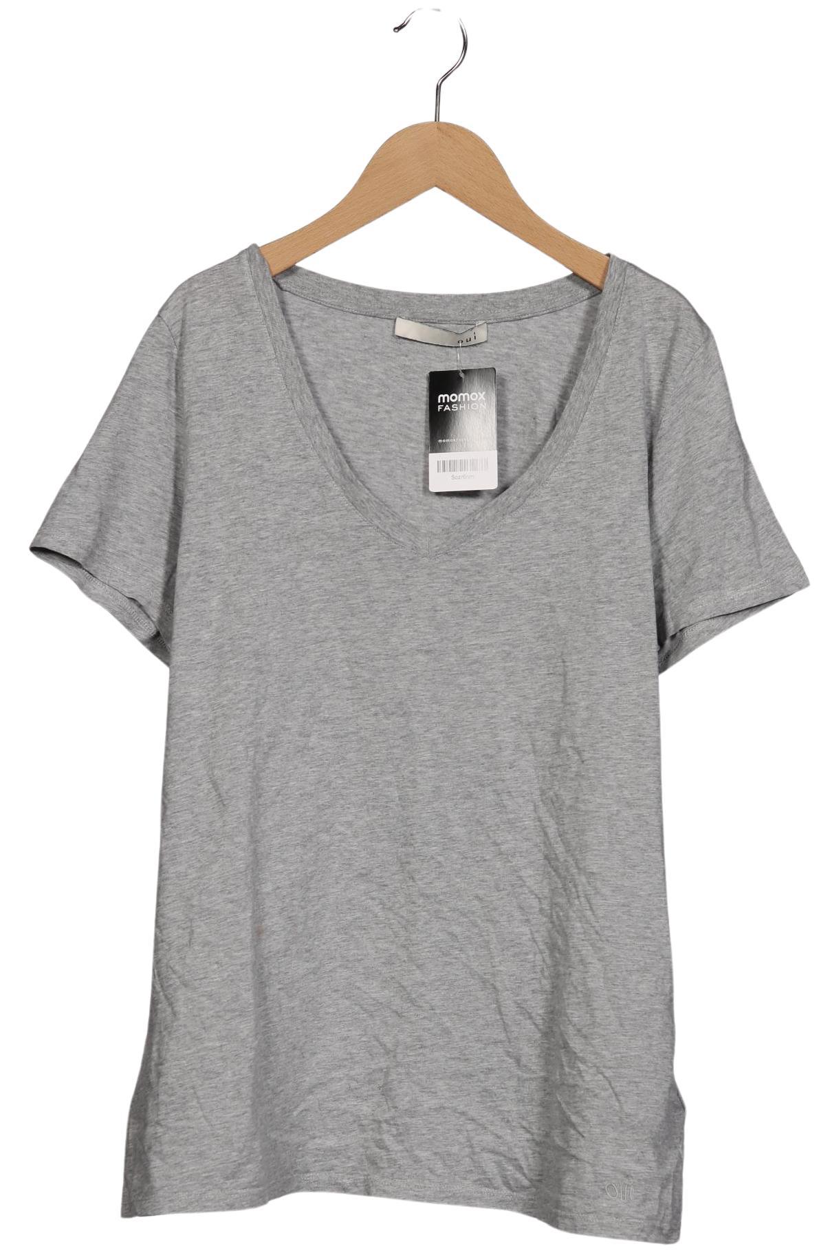 

Oui Damen T-Shirt, grau, Gr. 42