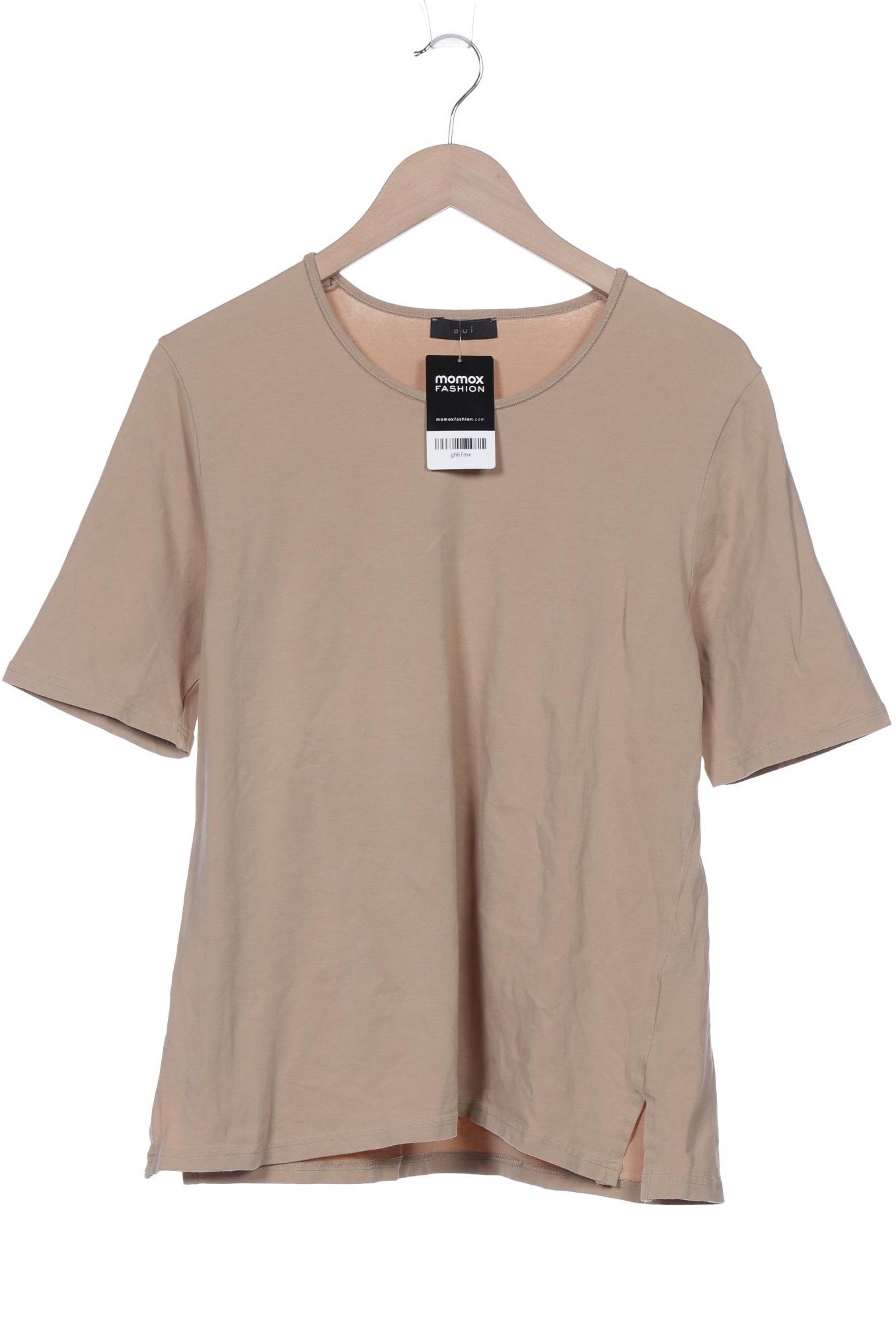 

Oui Damen T-Shirt, beige, Gr. 44