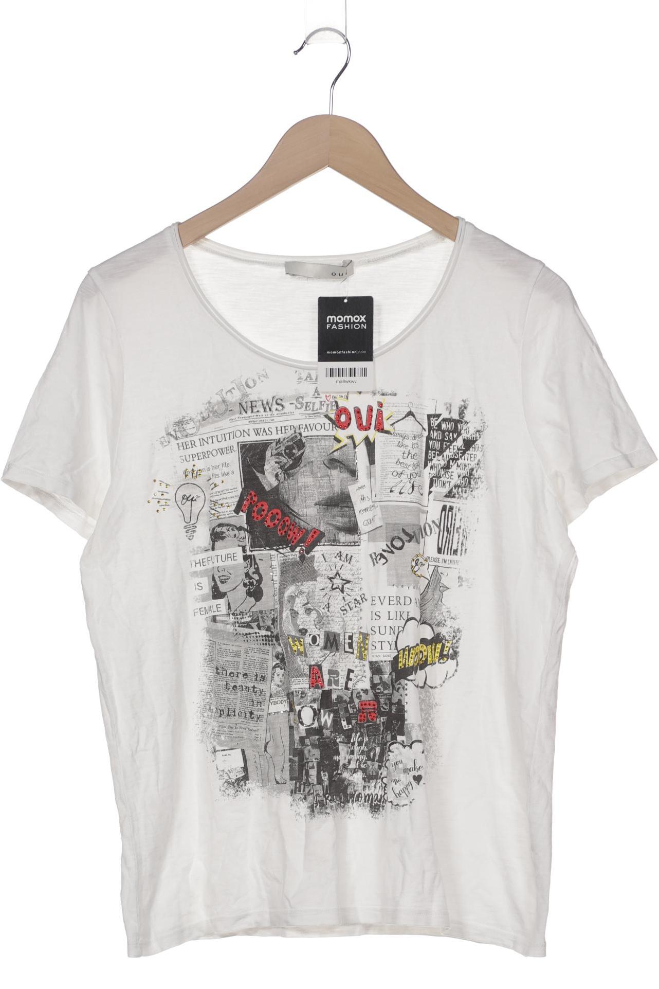 

Oui Damen T-Shirt, weiß, Gr. 44