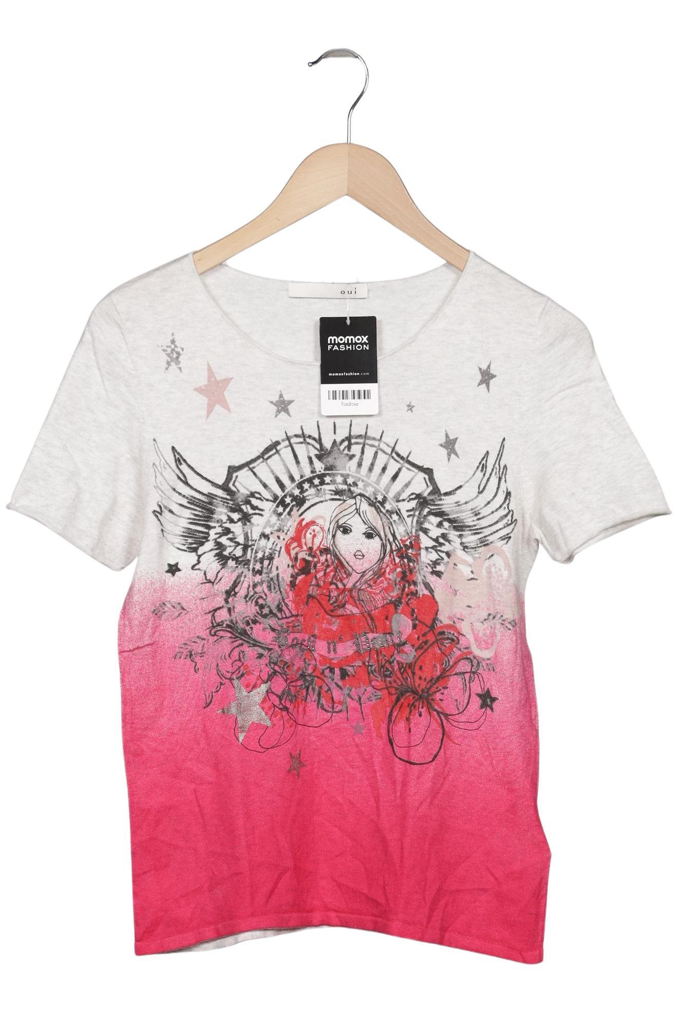 

Oui Damen T-Shirt, pink, Gr. 34
