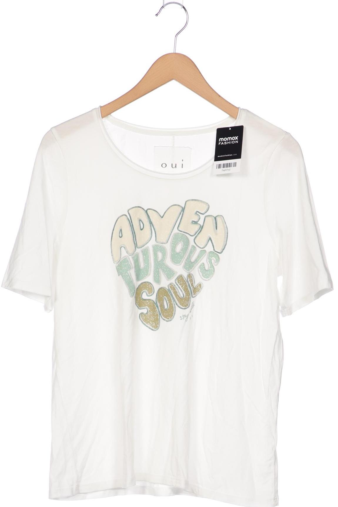

Oui Damen T-Shirt, weiß, Gr. 38