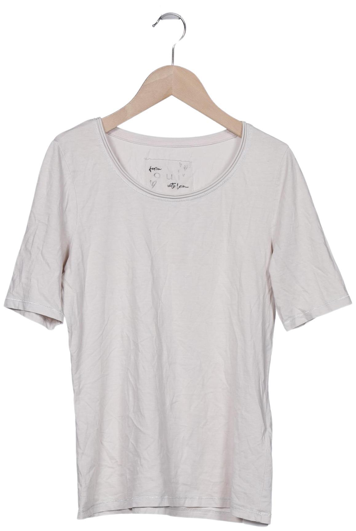 

Oui Damen T-Shirt, beige, Gr. 34