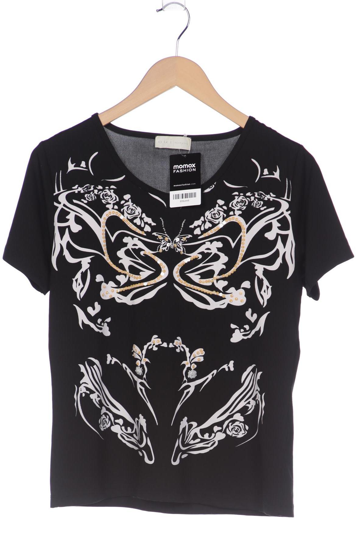 

Oui Damen T-Shirt, schwarz, Gr. 42