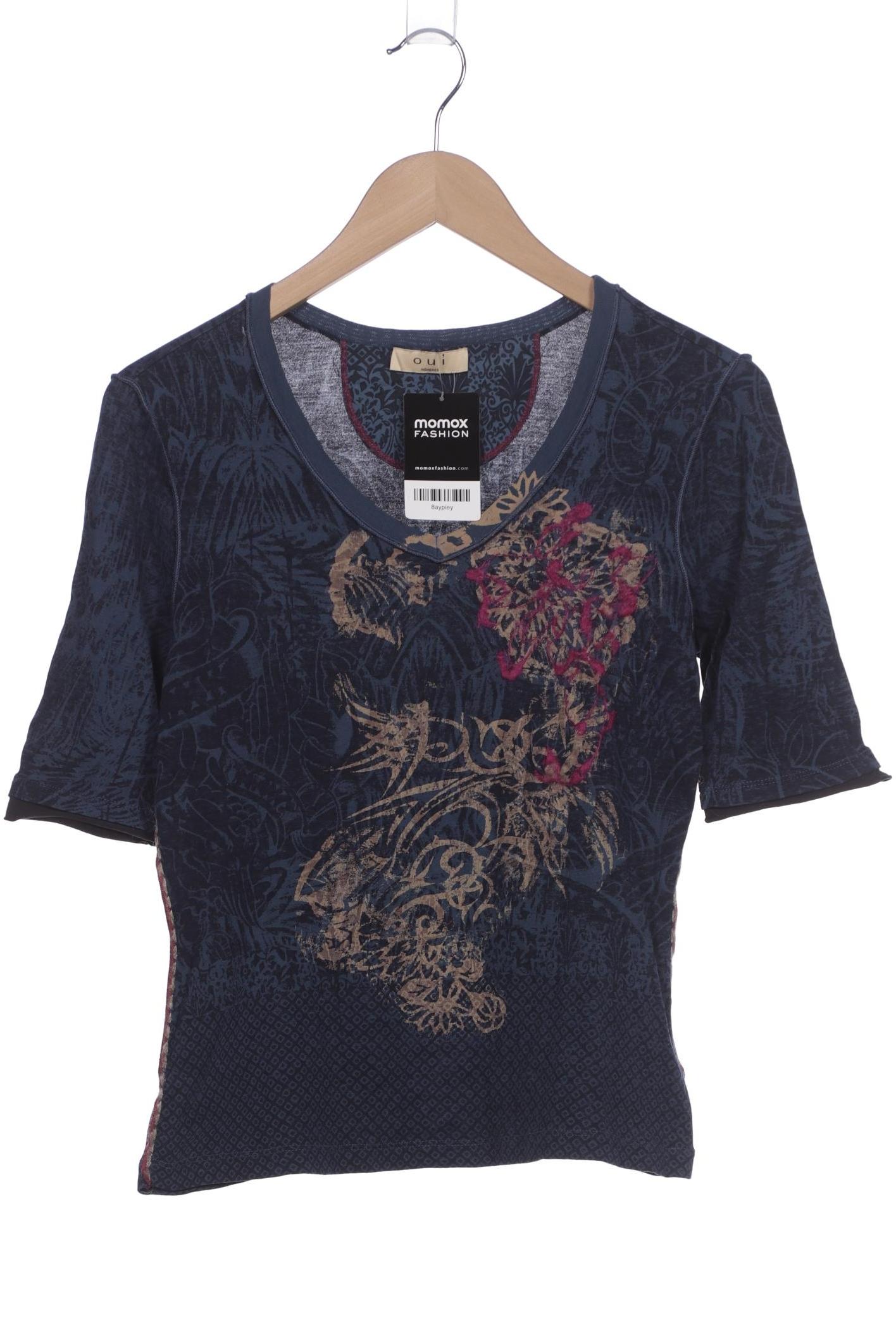 

Oui Damen T-Shirt, marineblau, Gr. 38