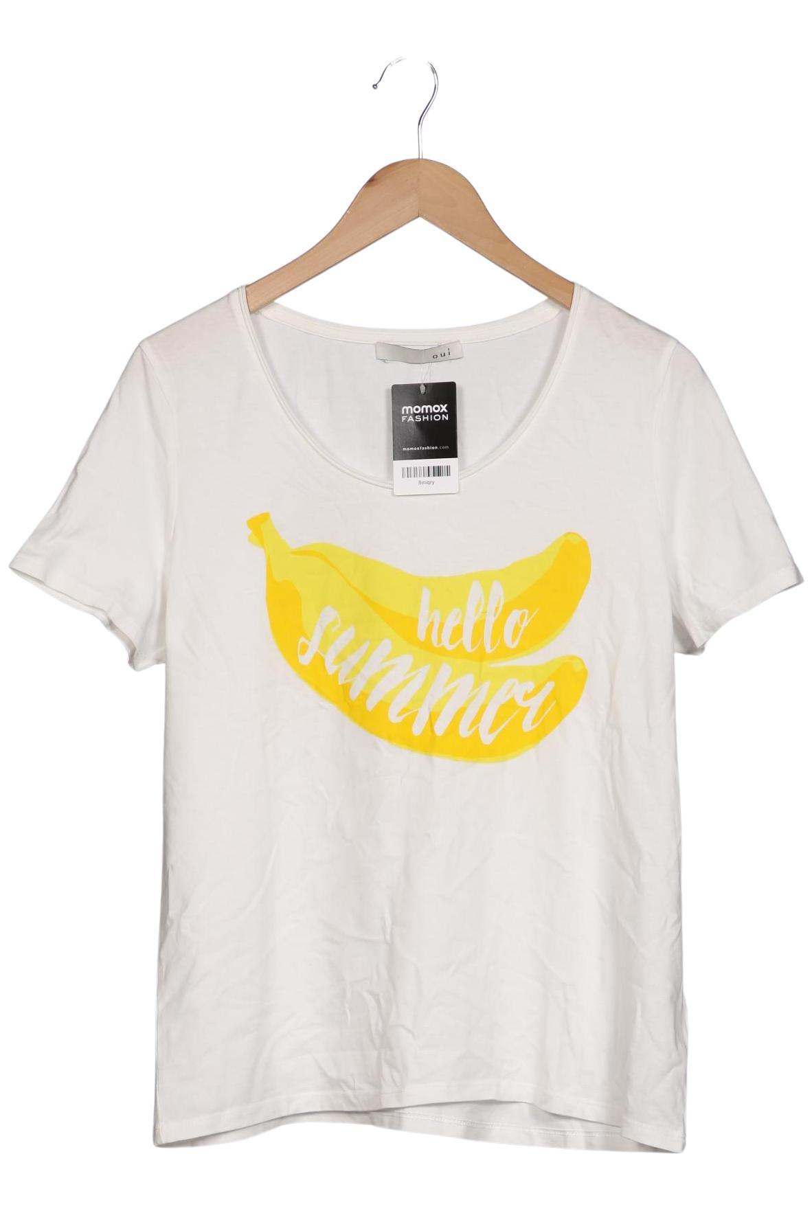 

Oui Damen T-Shirt, weiß, Gr. 42