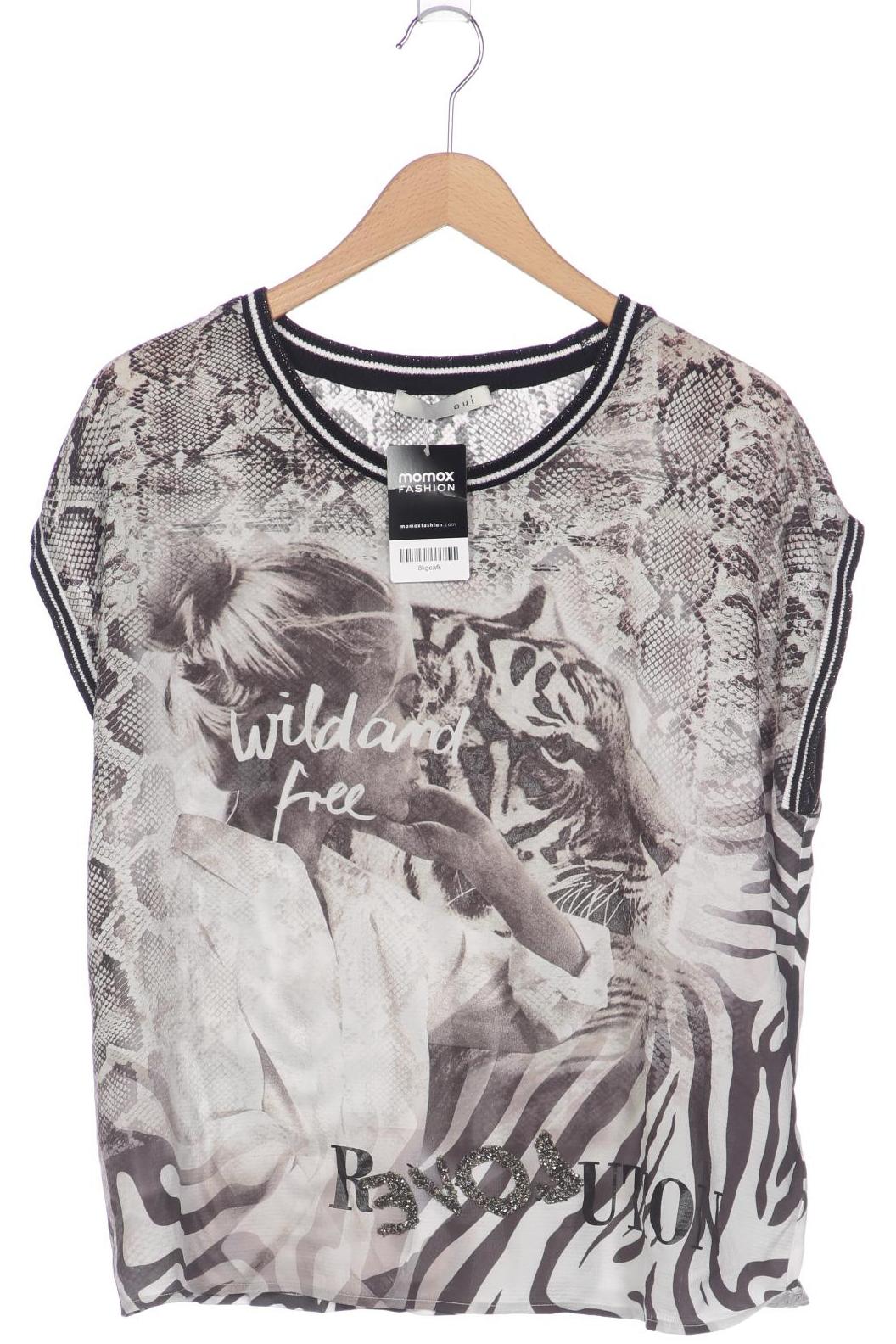 

Oui Damen T-Shirt, beige, Gr. 44
