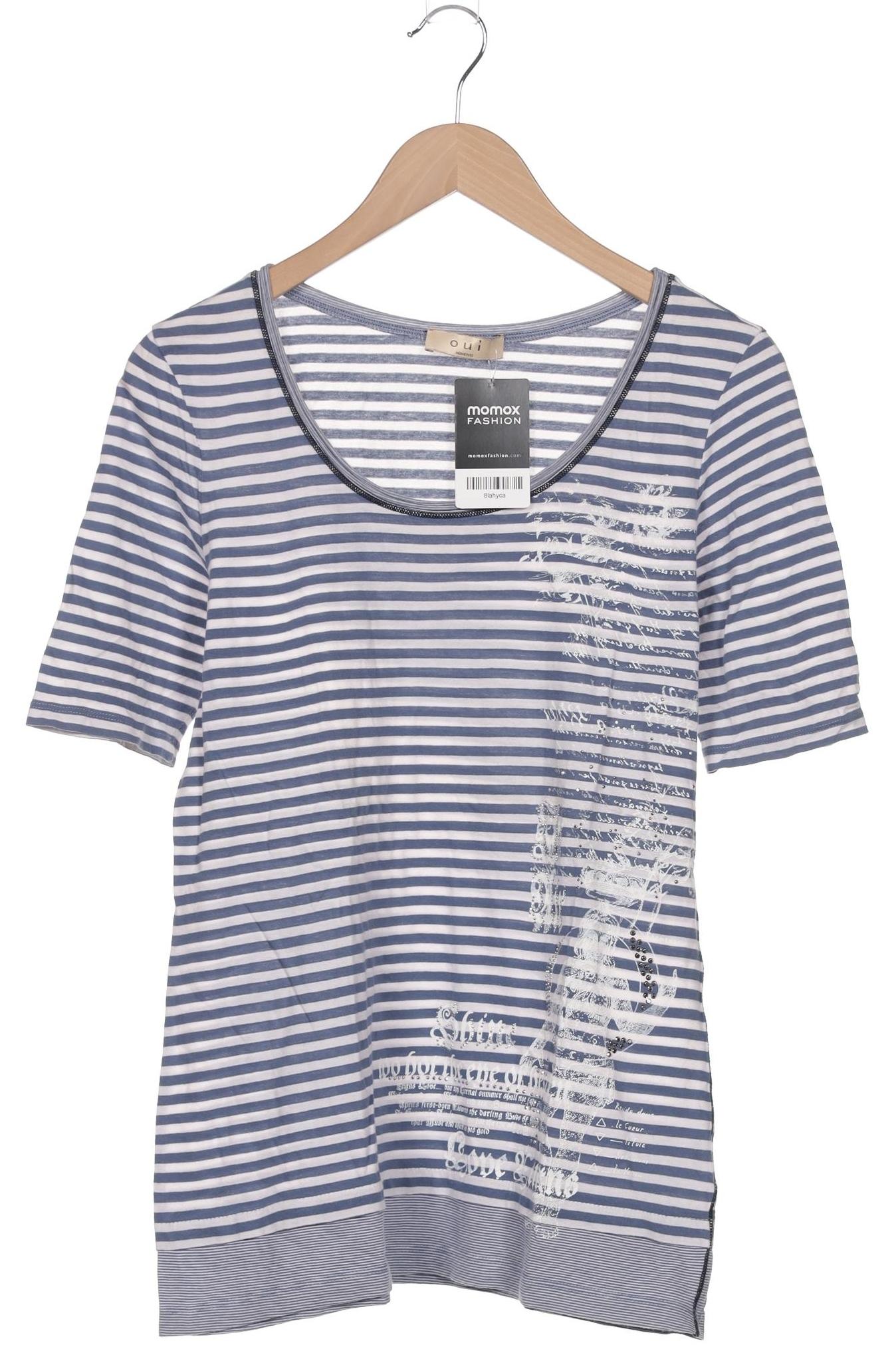 

Oui Damen T-Shirt, blau, Gr. 40
