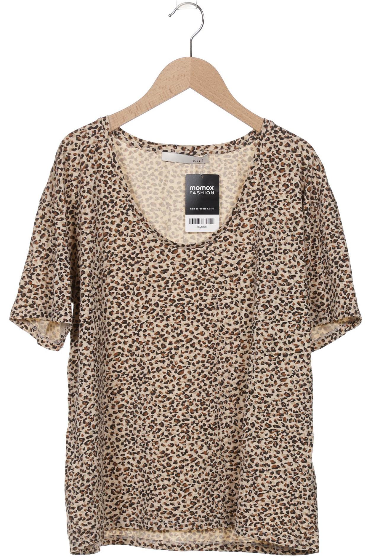 

Oui Damen T-Shirt, beige, Gr. 40