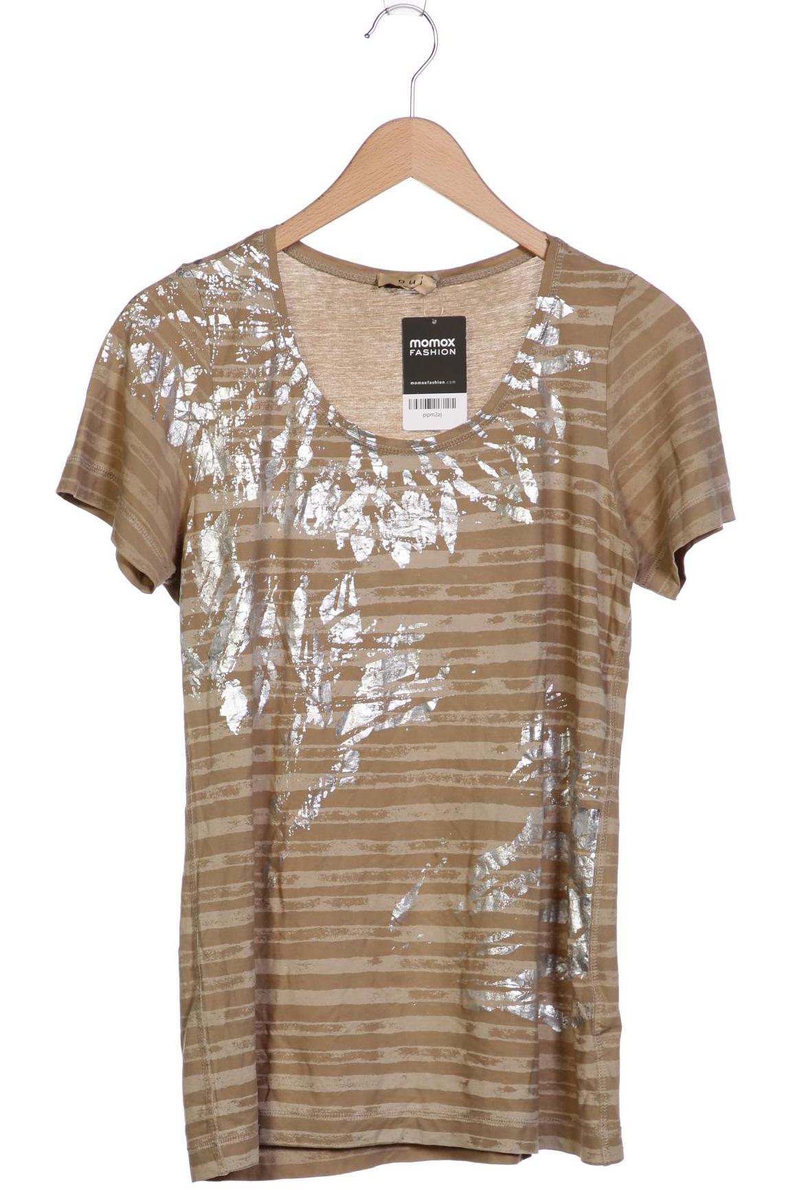 

Oui Damen T-Shirt, beige, Gr. 36