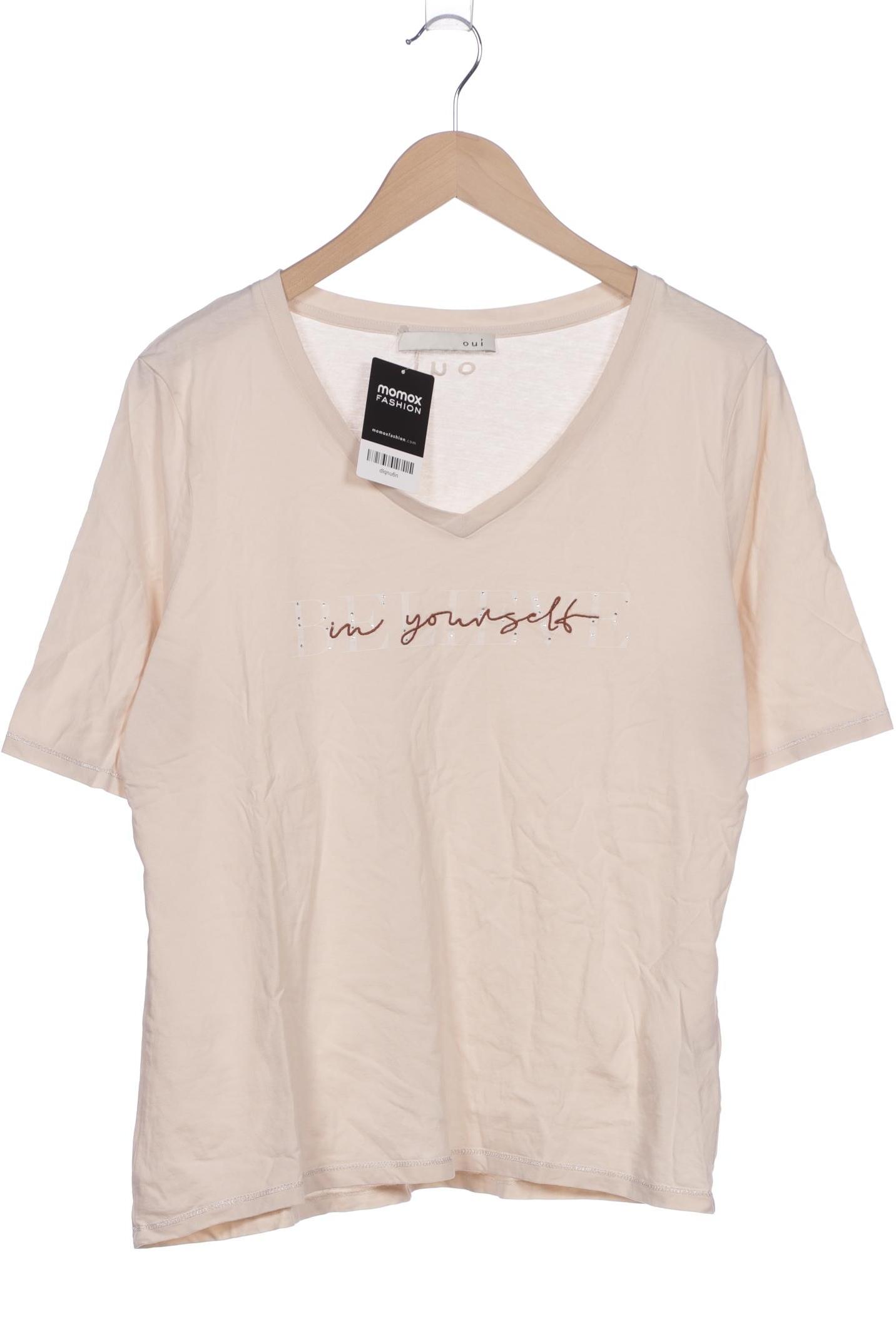 

Oui Damen T-Shirt, beige, Gr. 44