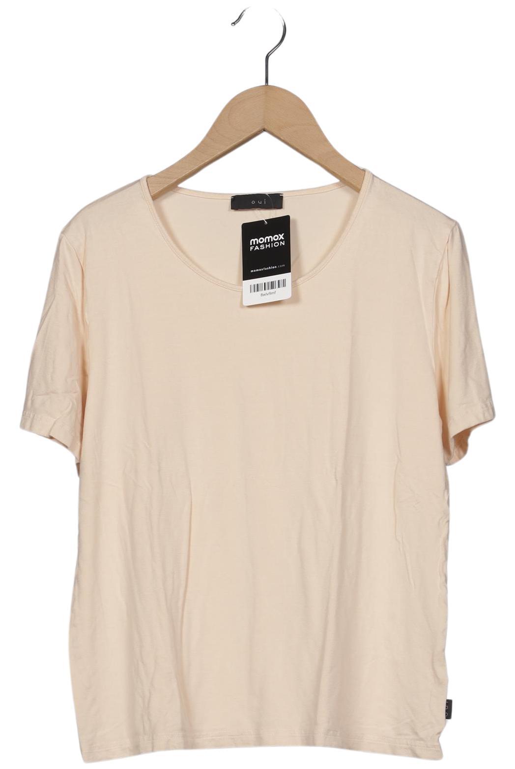 

Oui Damen T-Shirt, beige, Gr. 38