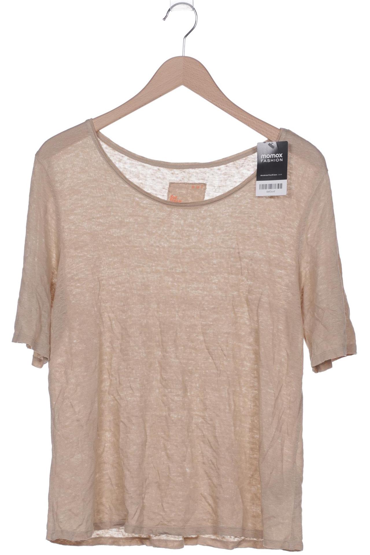 

Oui Damen T-Shirt, beige, Gr. 44