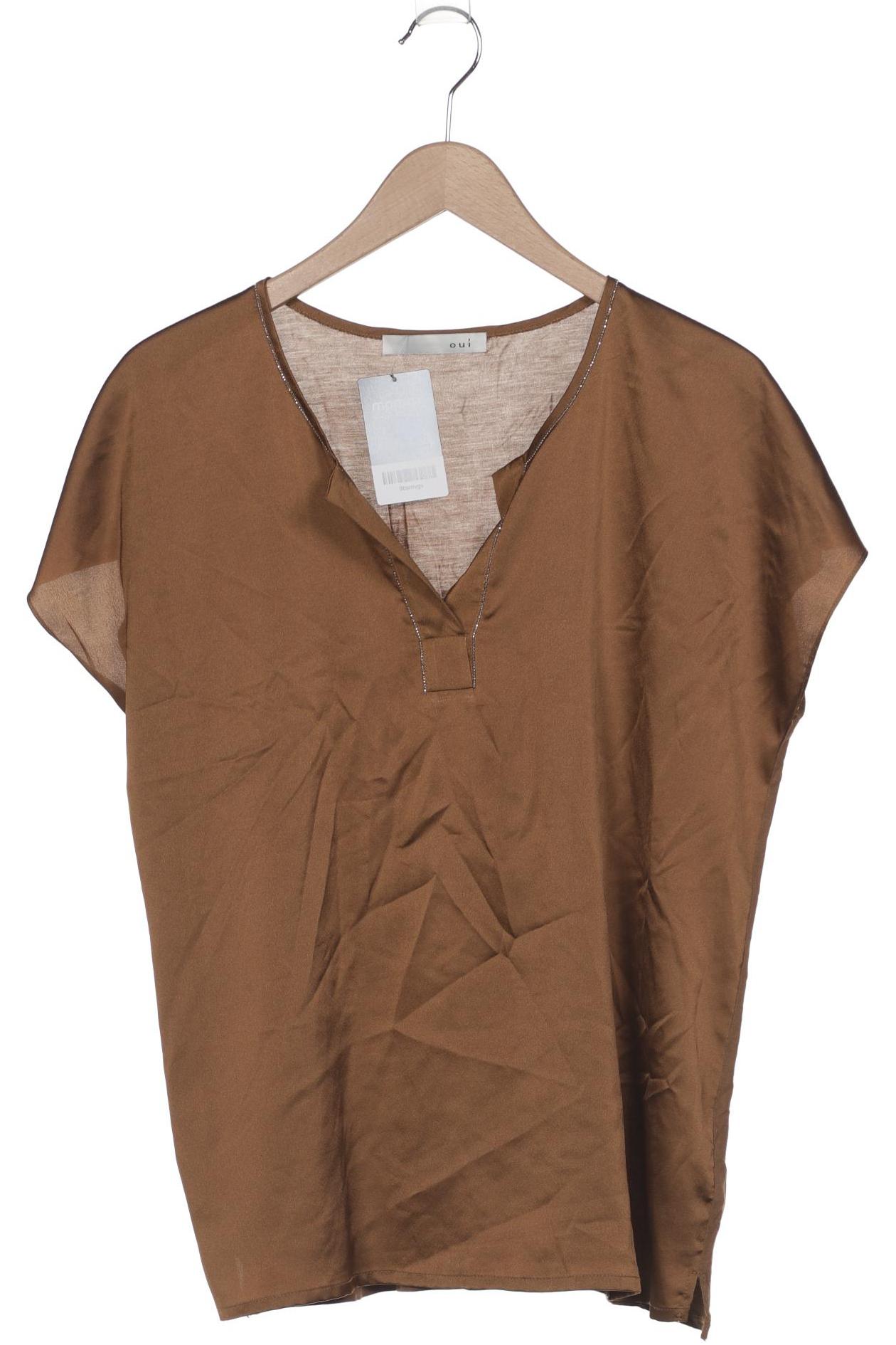 

Oui Damen T-Shirt, braun, Gr. 42
