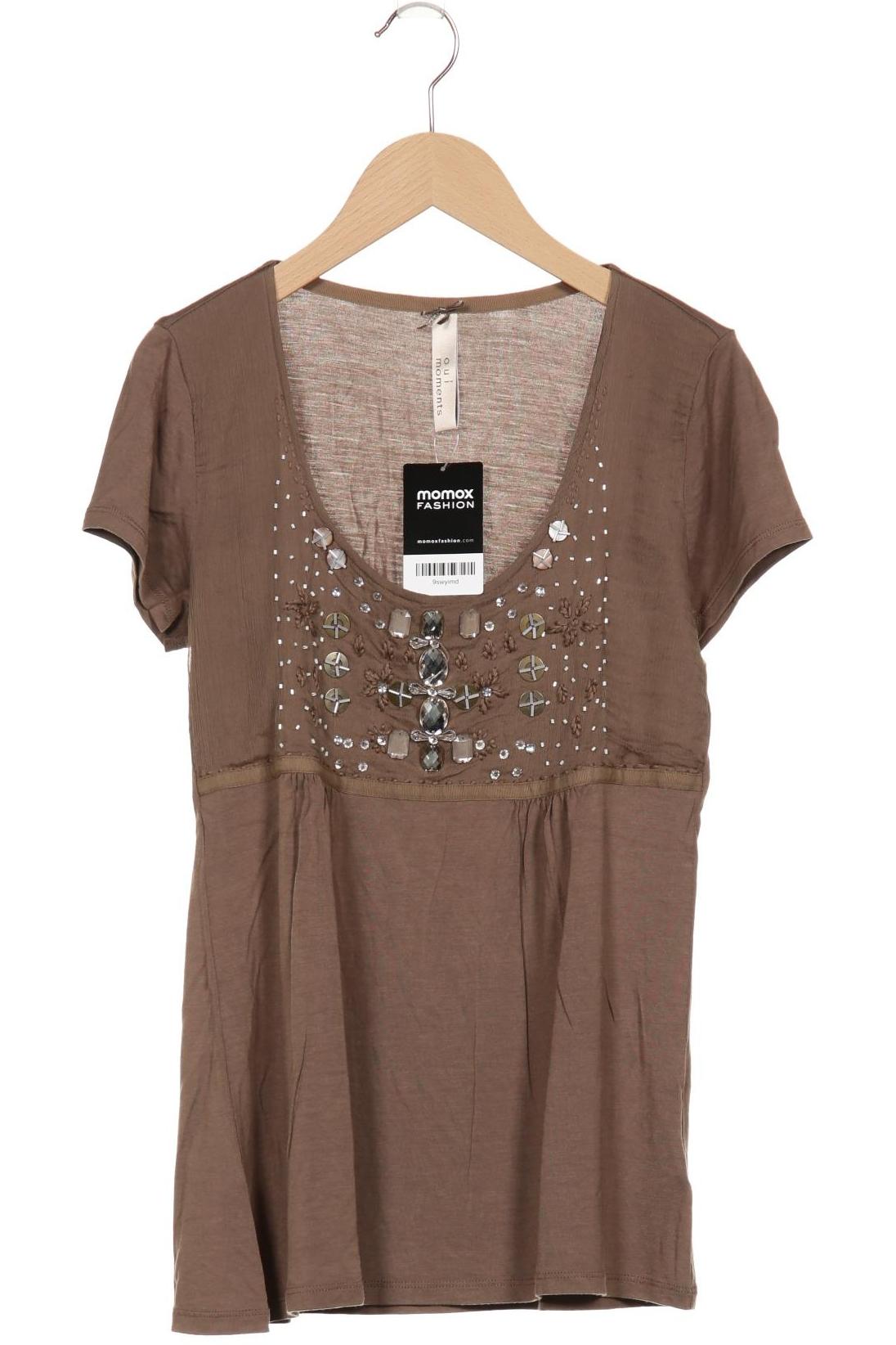 

Oui Damen T-Shirt, braun, Gr. 40