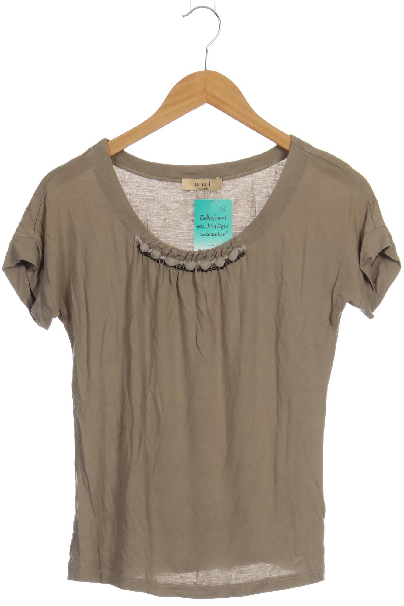 

Oui Damen T-Shirt, beige