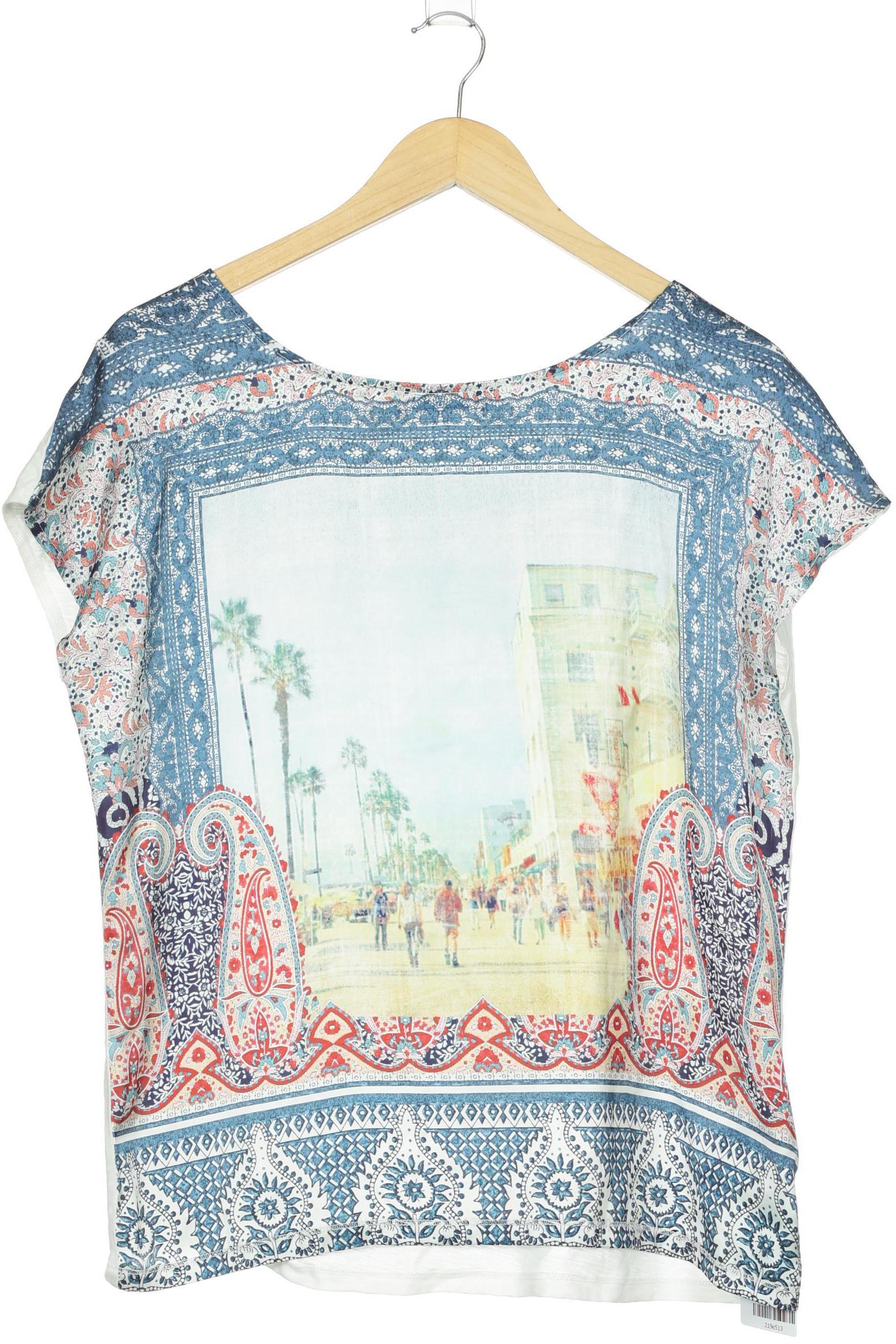 

Oui Damen T-Shirt, blau, Gr. 40