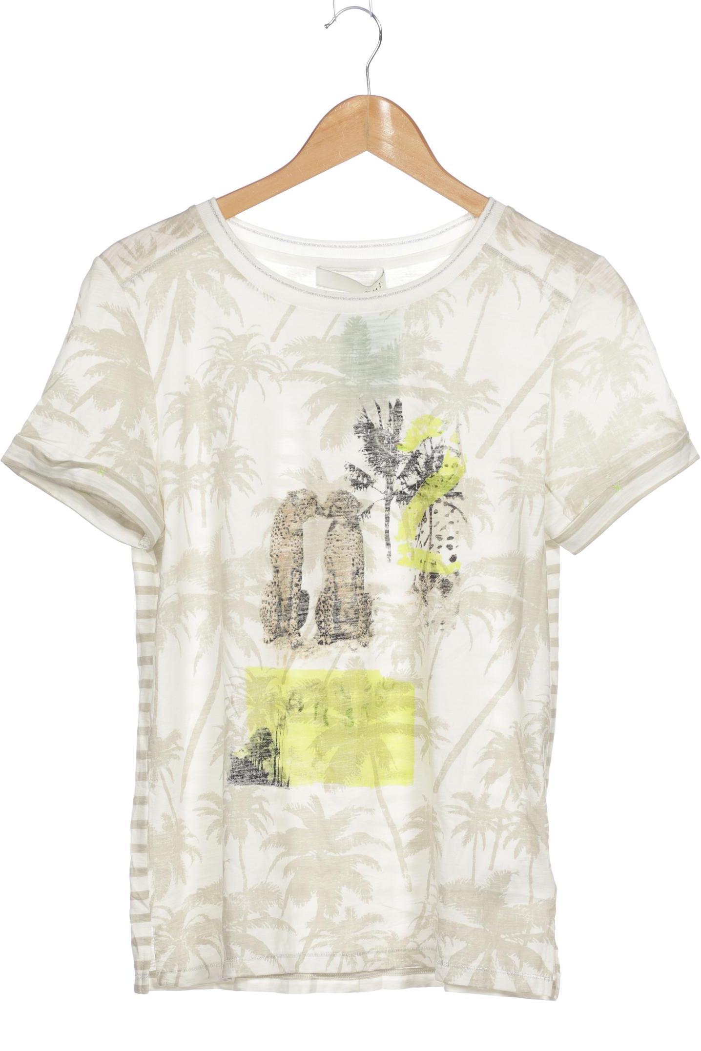 

Oui Damen T-Shirt, beige, Gr. 36