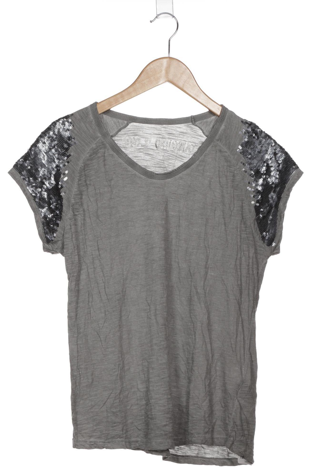 

Oui Damen T-Shirt, grau, Gr. 42