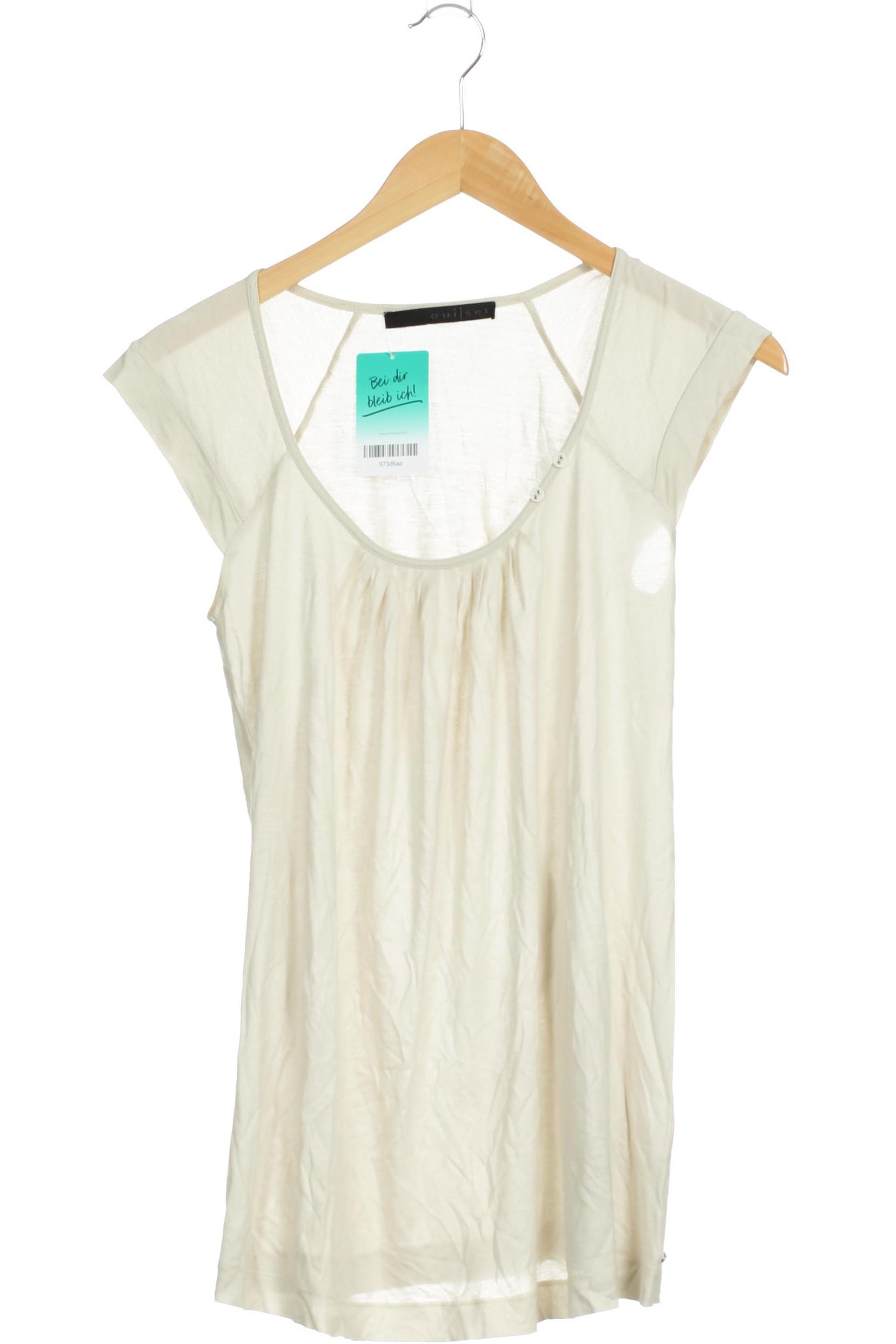 

Oui Damen T-Shirt, beige, Gr. 34