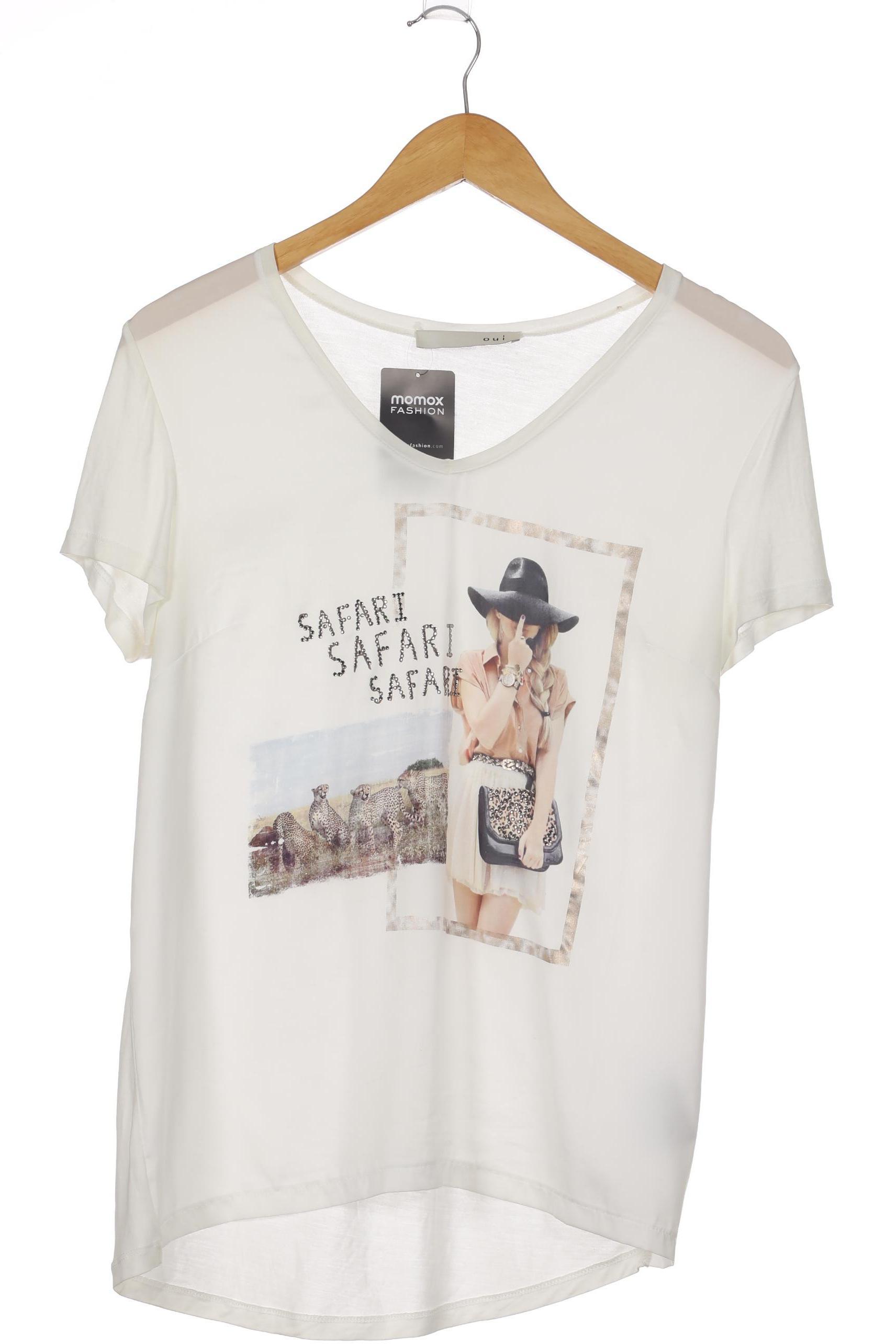 

Oui Damen T-Shirt, weiß, Gr. 36