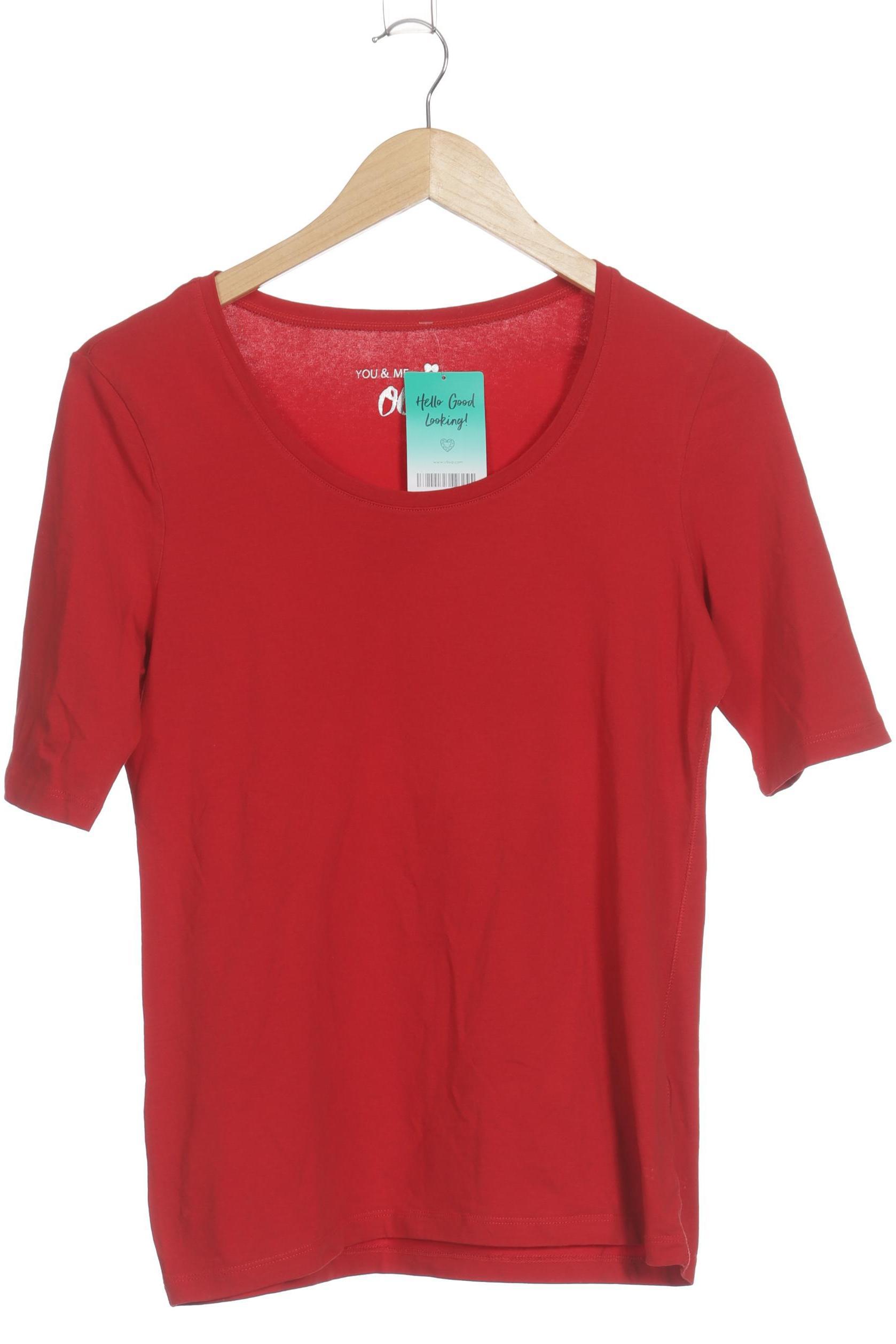 

Oui Damen T-Shirt, rot, Gr. 38
