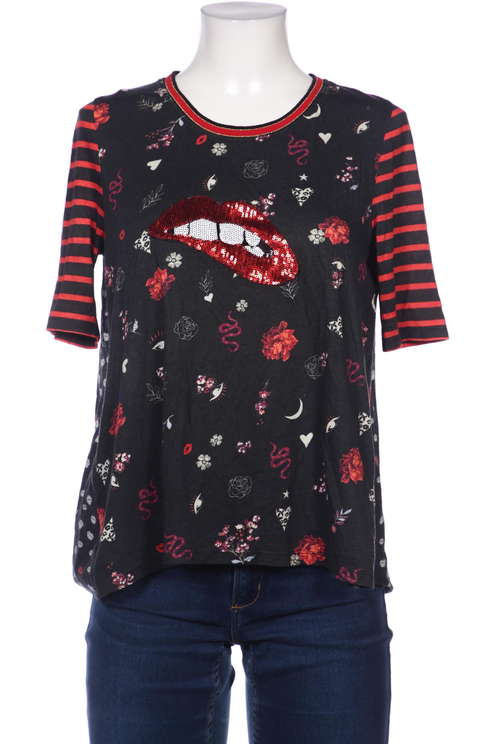 

Oui Damen T-Shirt, schwarz, Gr. 38