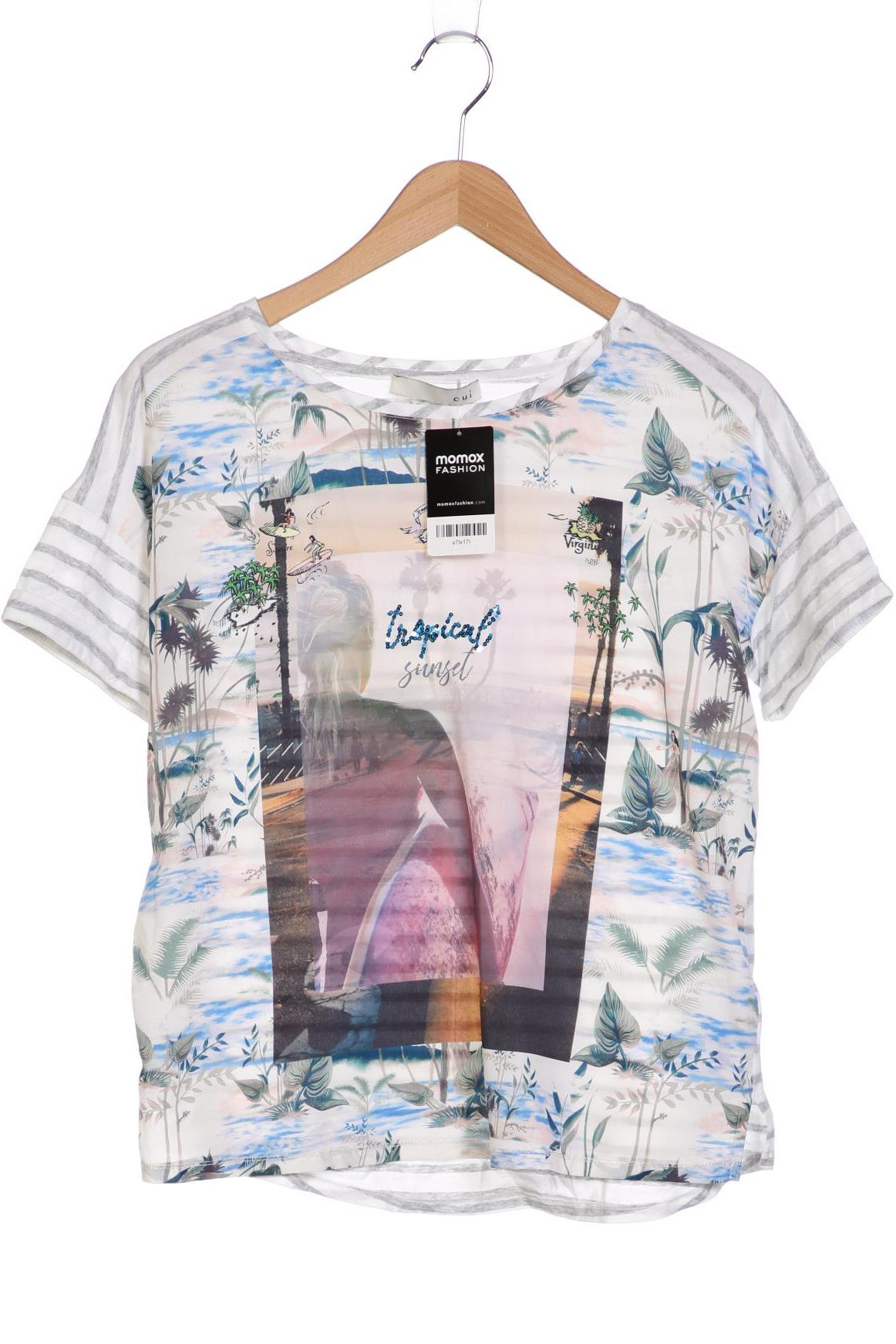 

Oui Damen T-Shirt, mehrfarbig, Gr. 36