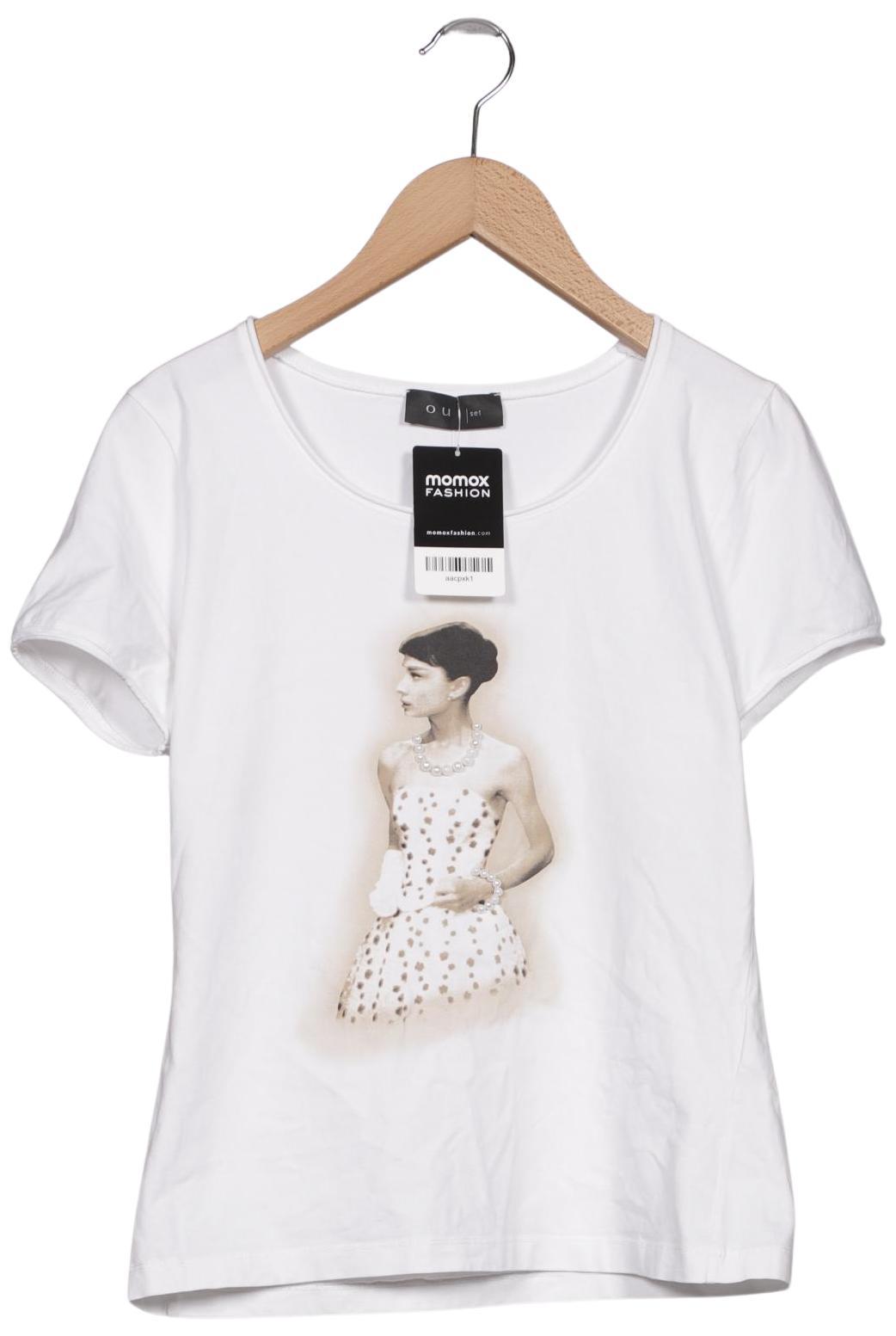 

Oui Damen T-Shirt, weiß, Gr. 38