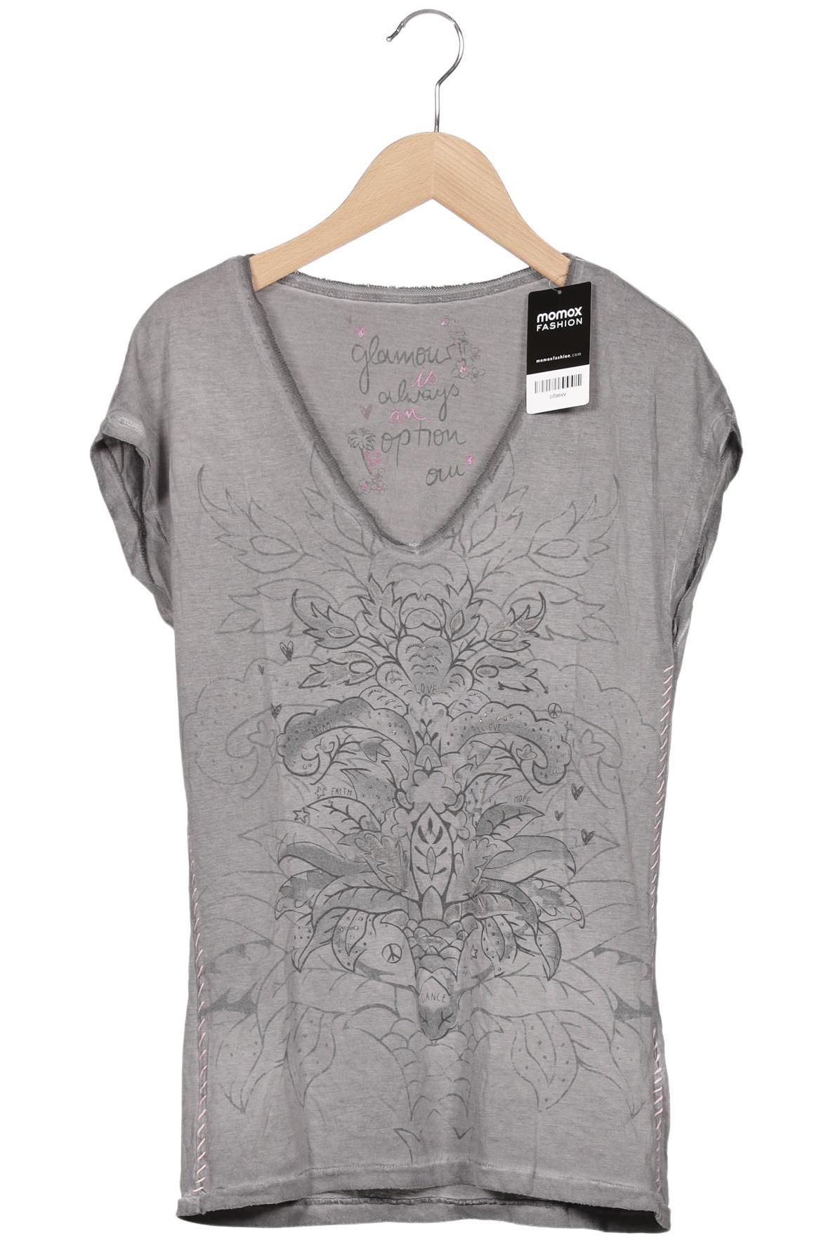

Oui Damen T-Shirt, grau, Gr. 36