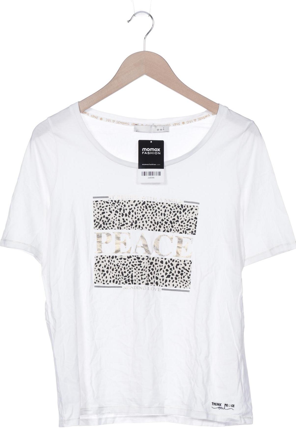 

Oui Damen T-Shirt, weiß, Gr. 40