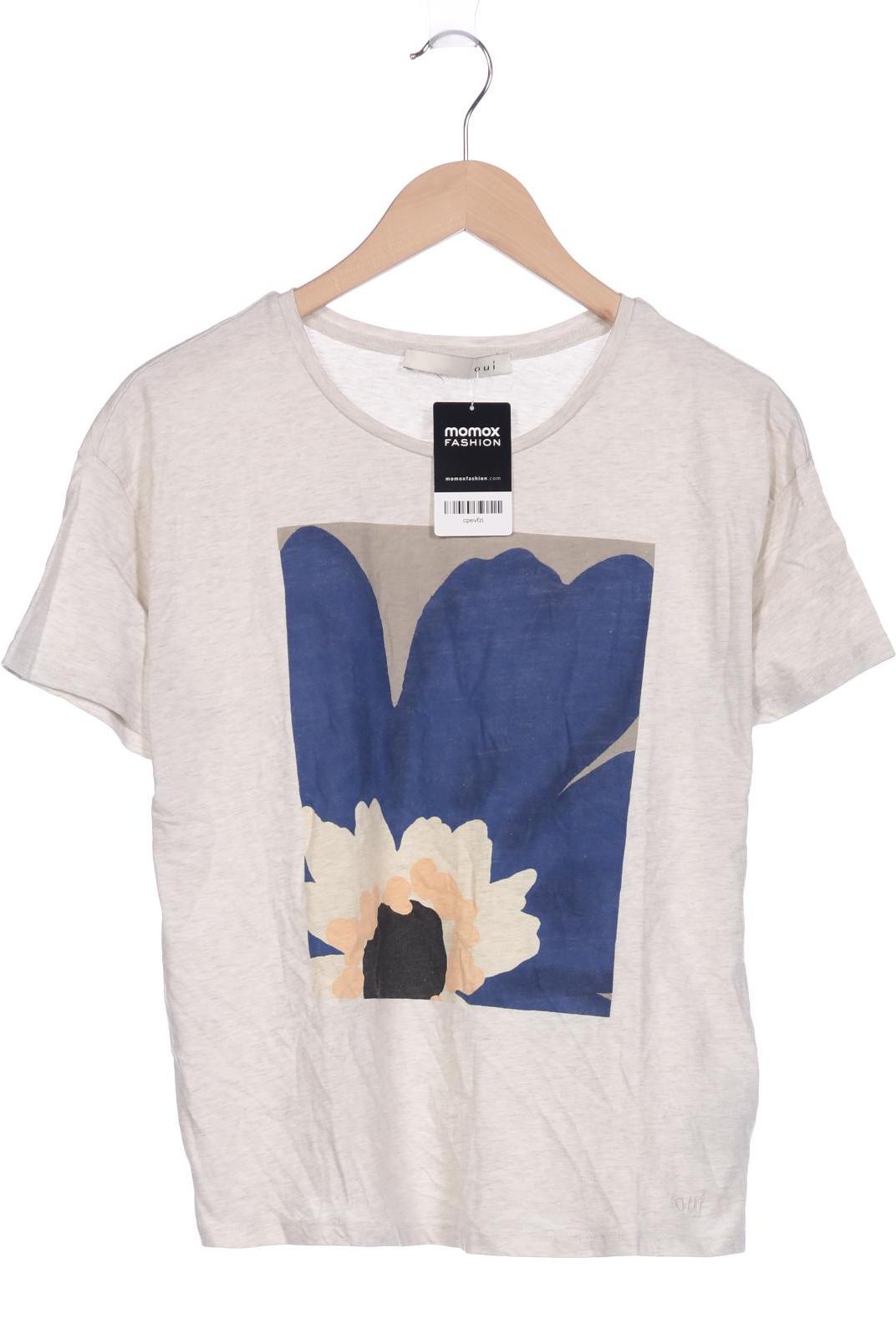 

Oui Damen T-Shirt, cremeweiß, Gr. 36