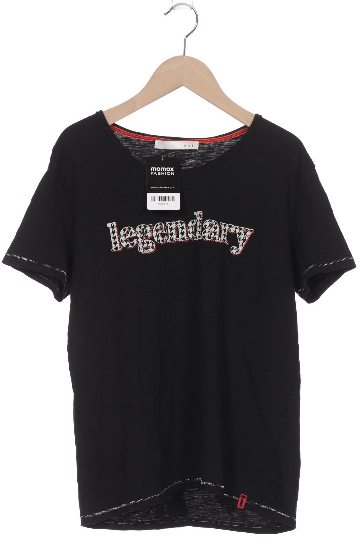 

Oui Damen T-Shirt, schwarz, Gr. 38