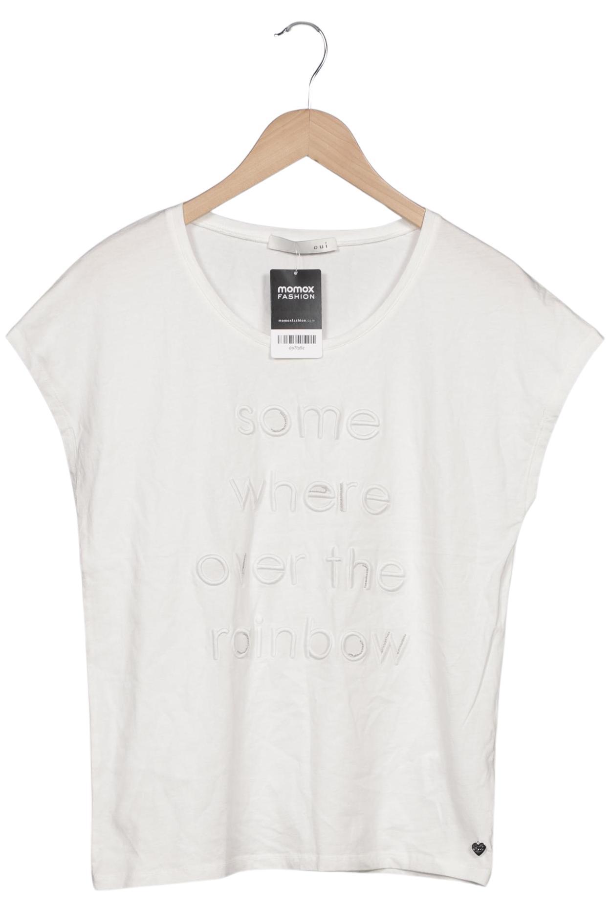 

Oui Damen T-Shirt, weiß, Gr. 38