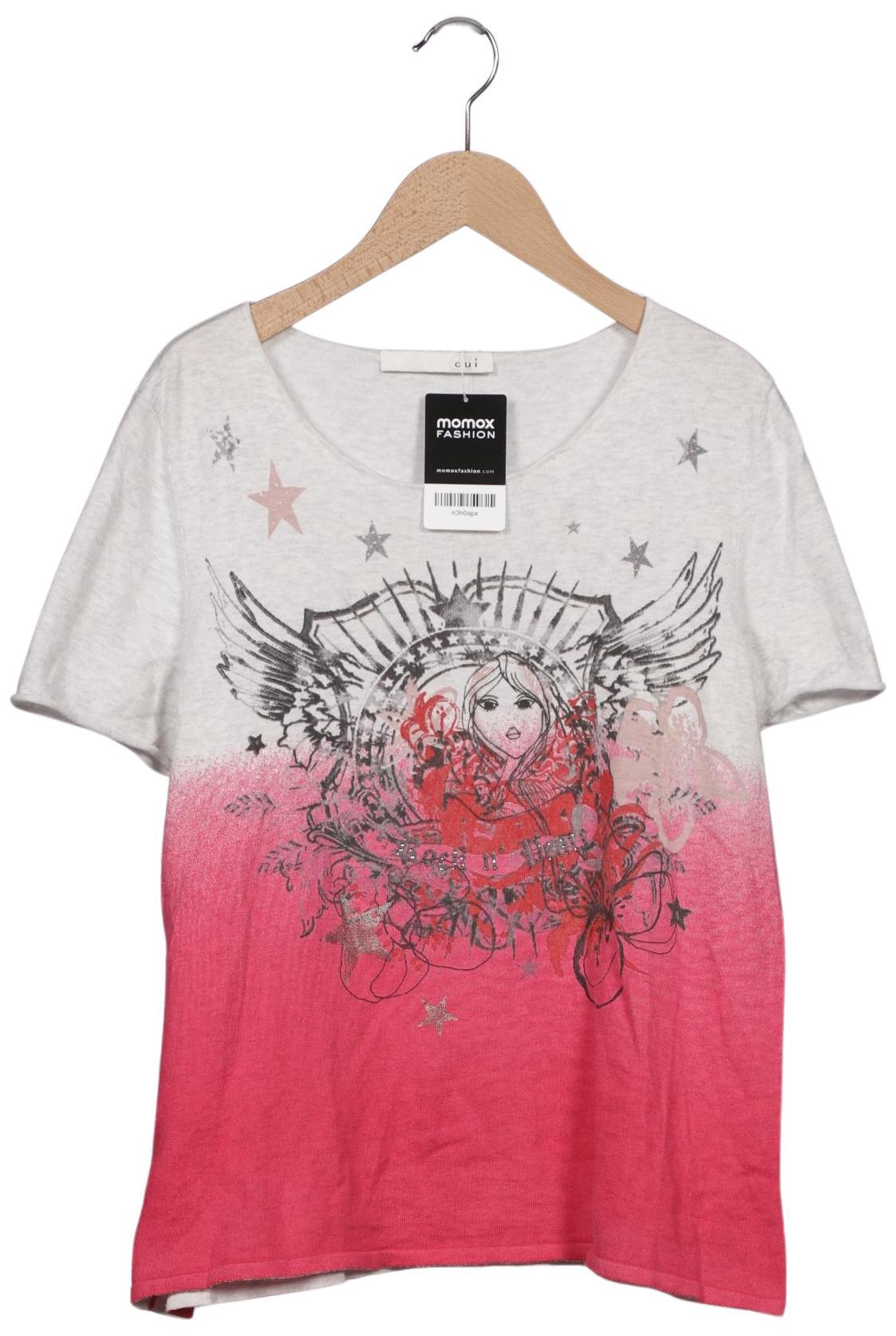 

Oui Damen T-Shirt, pink, Gr. 42