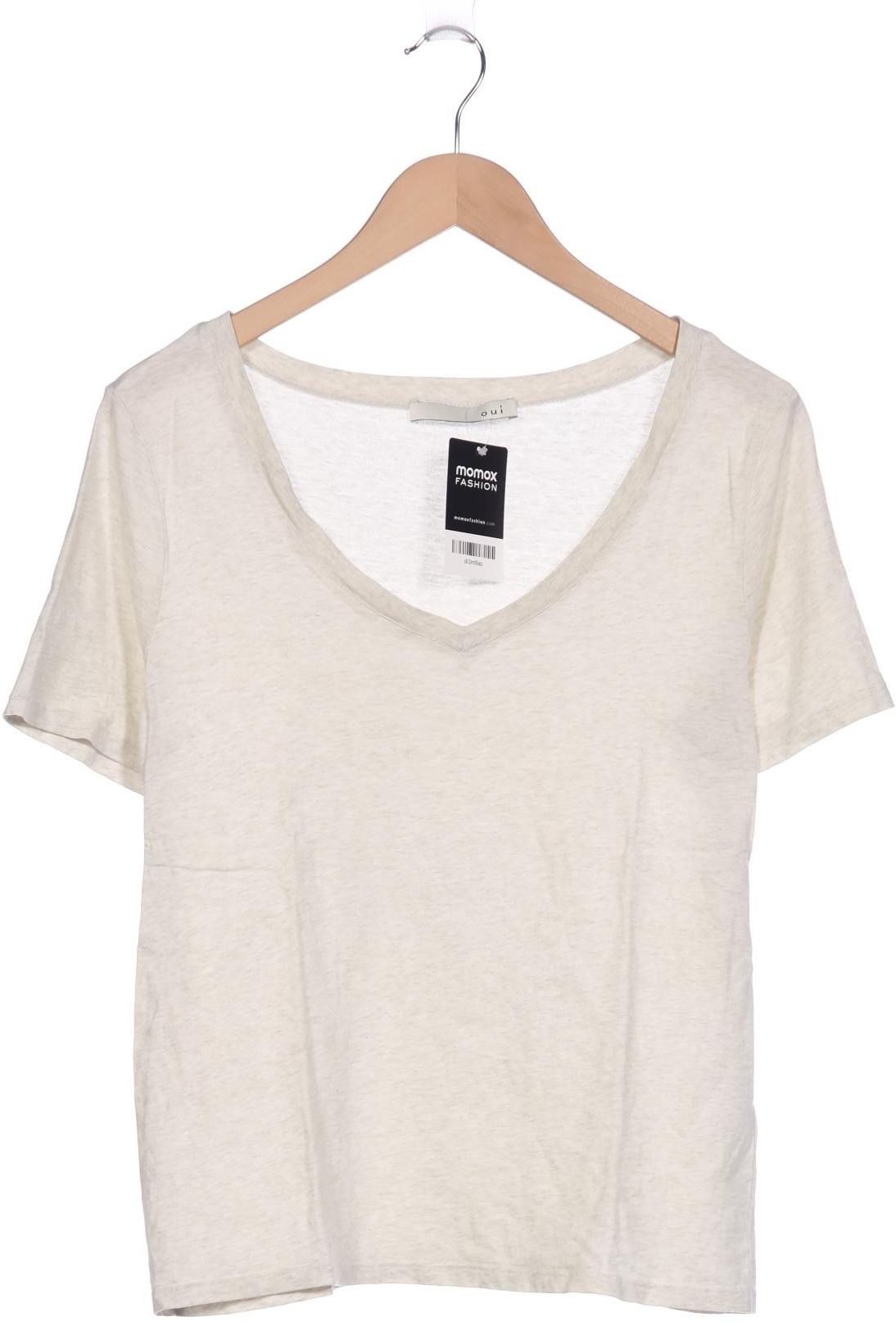 

Oui Damen T-Shirt, cremeweiß, Gr. 40
