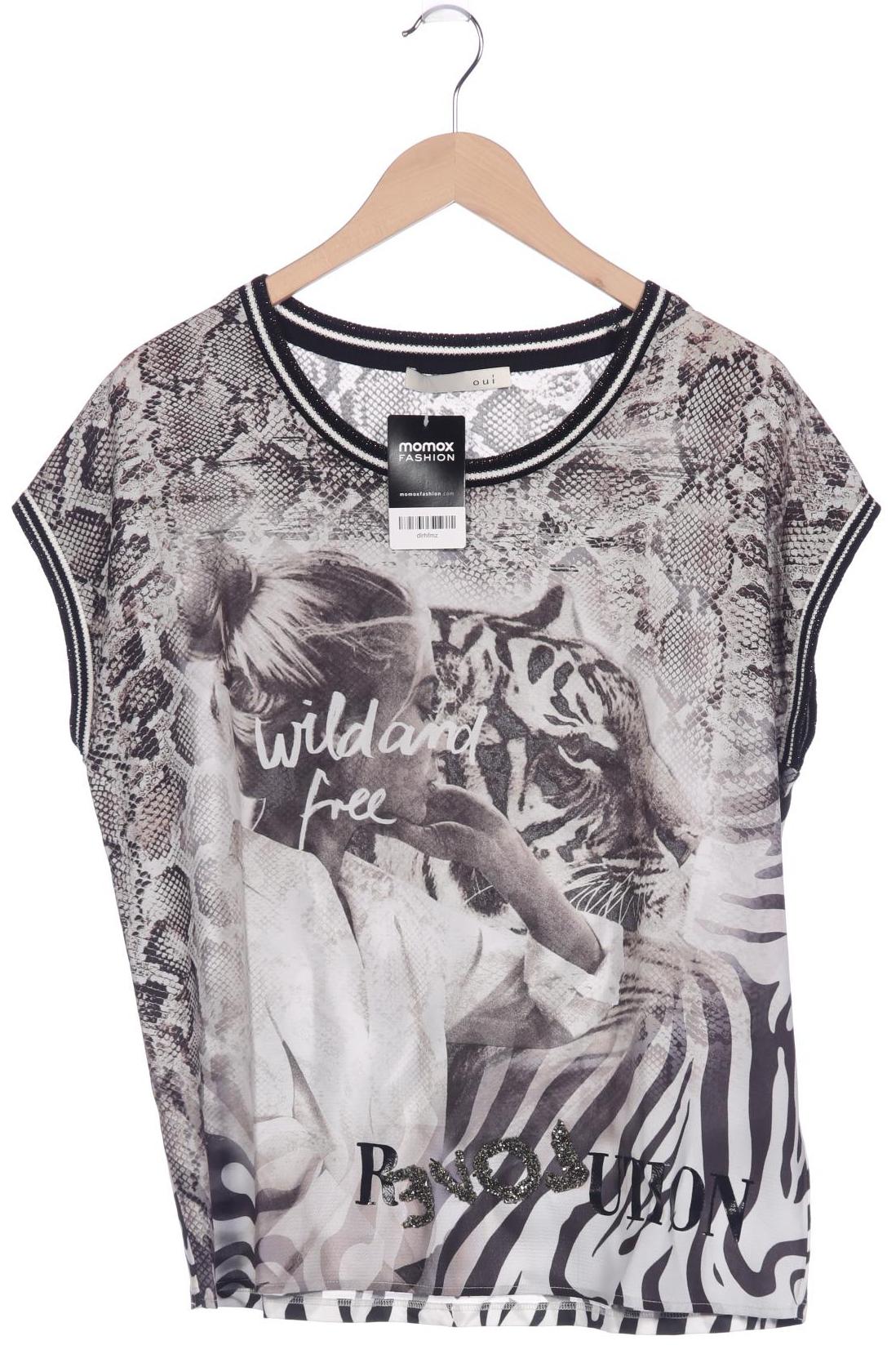

Oui Damen T-Shirt, grau, Gr. 42