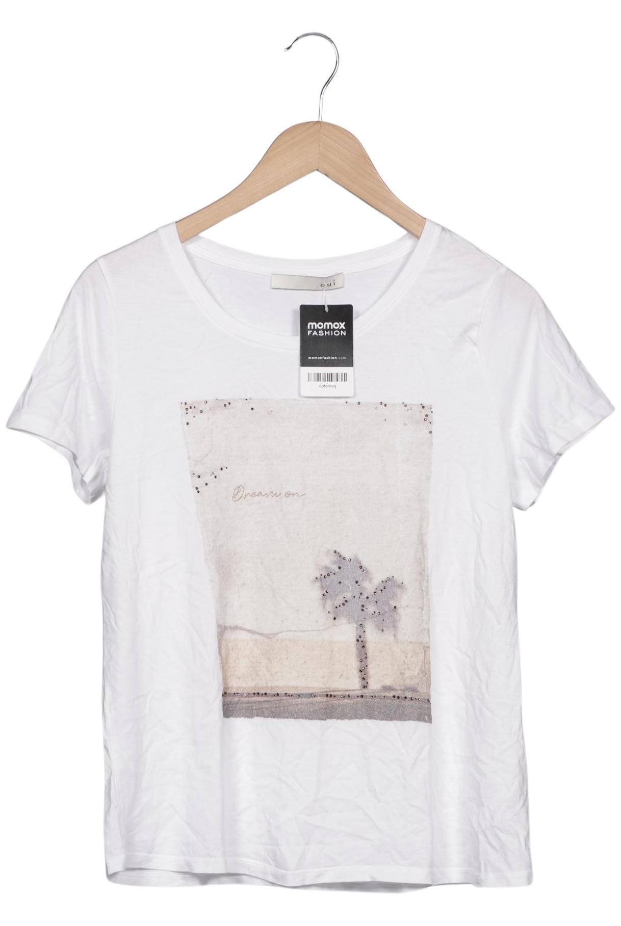 

Oui Damen T-Shirt, weiß, Gr. 40