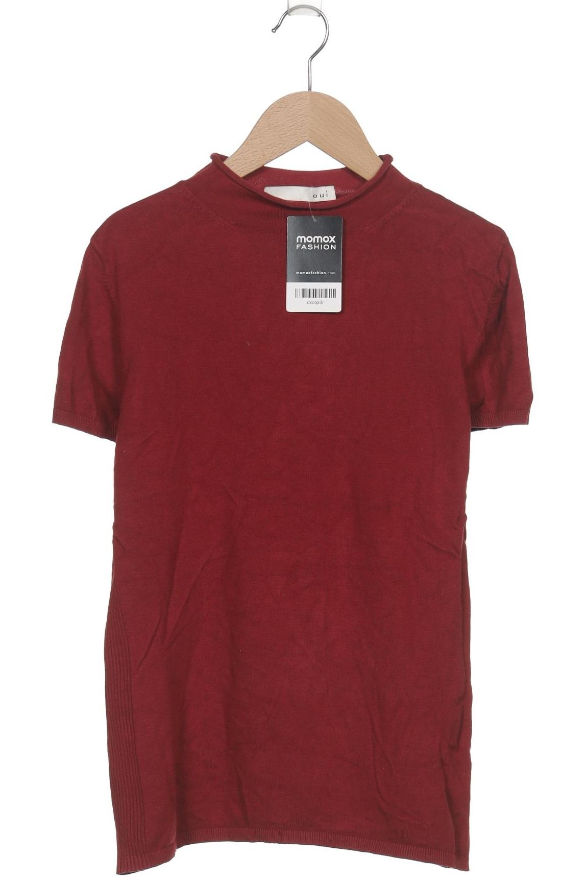 

Oui Damen T-Shirt, bordeaux, Gr. 38