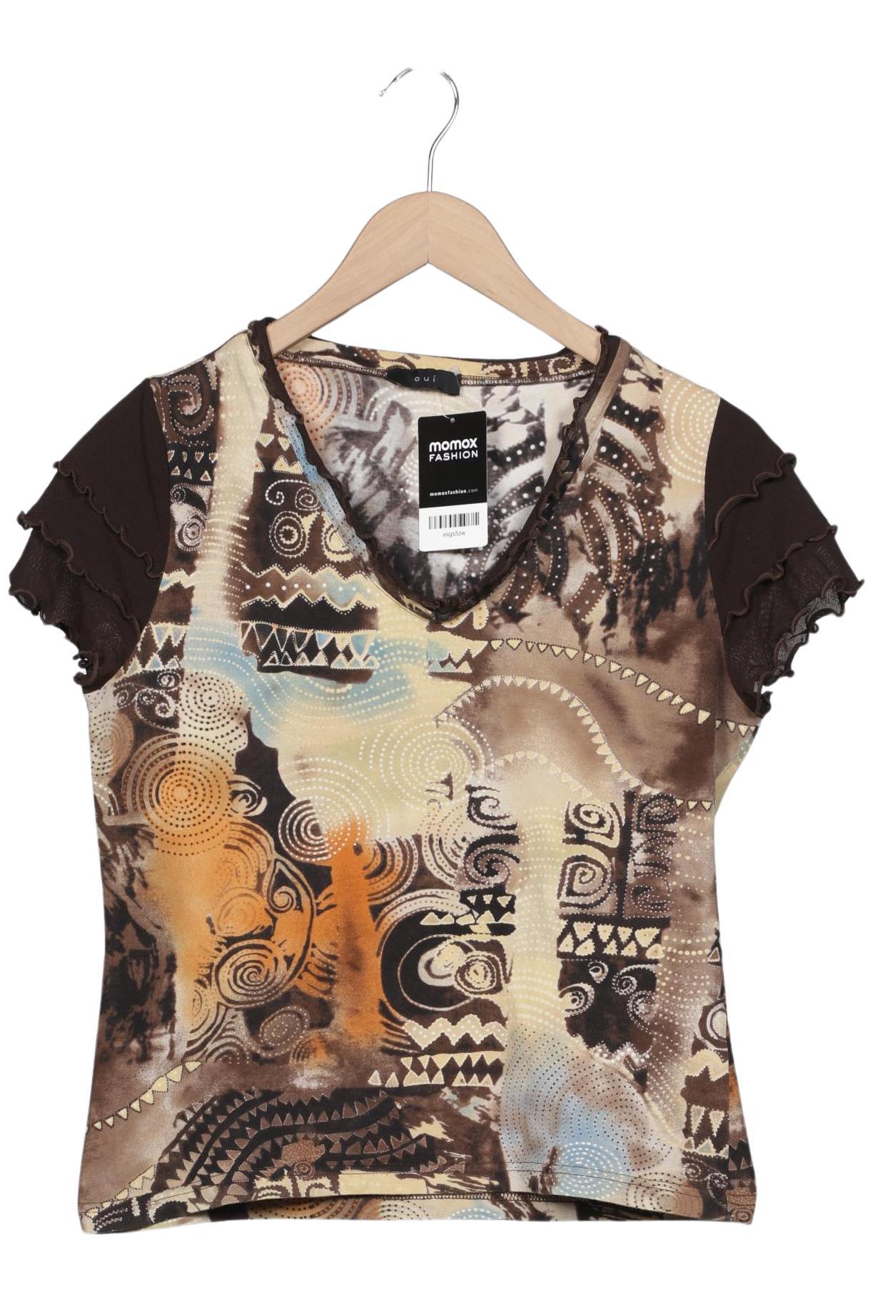 

Oui Damen T-Shirt, braun, Gr. 42