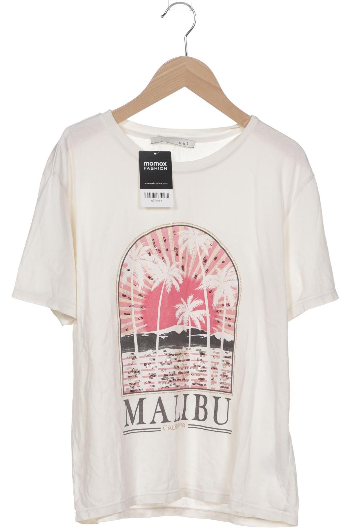 

Oui Damen T-Shirt, cremeweiß, Gr. 34