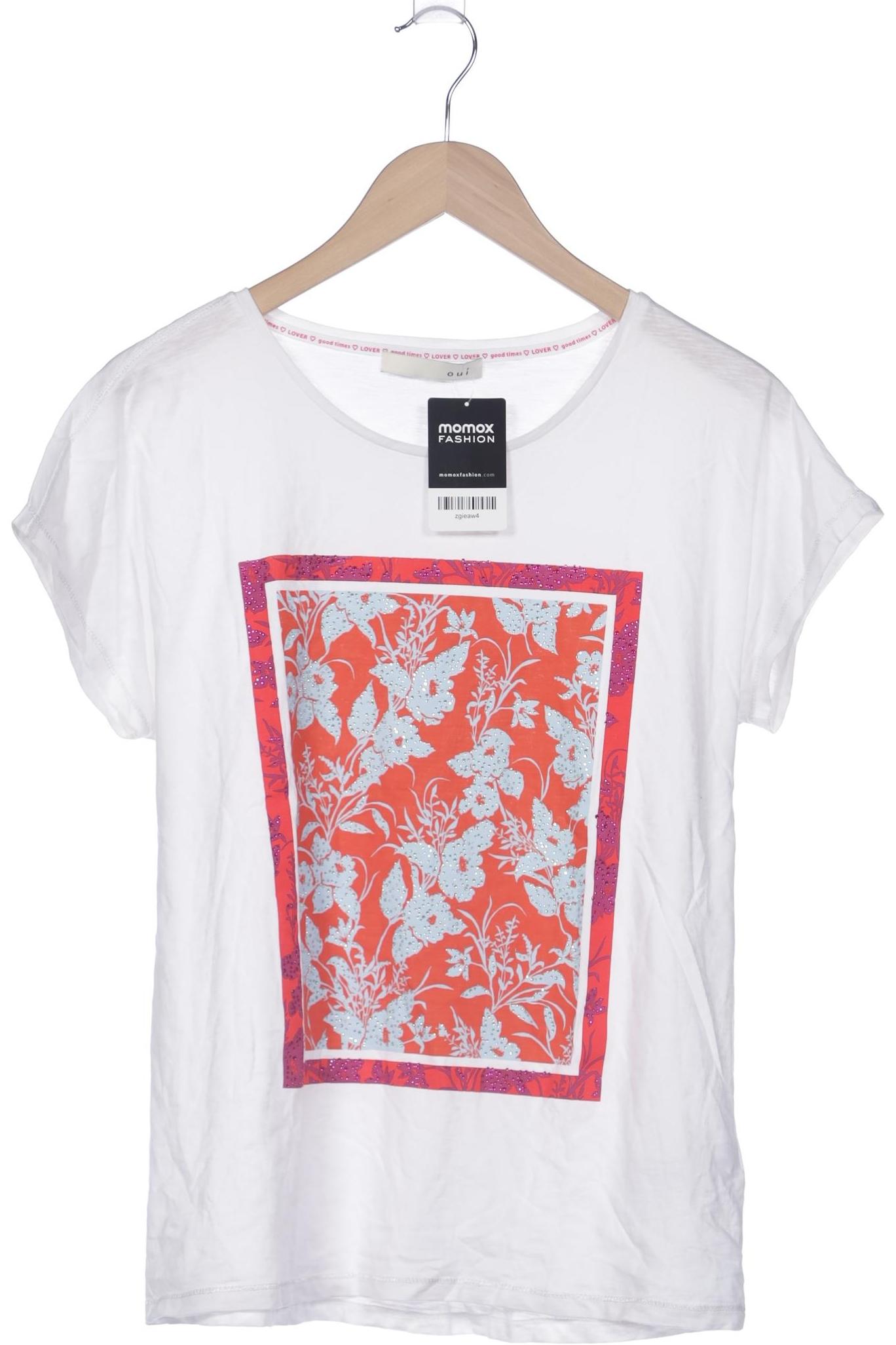 

Oui Damen T-Shirt, weiß, Gr. 38