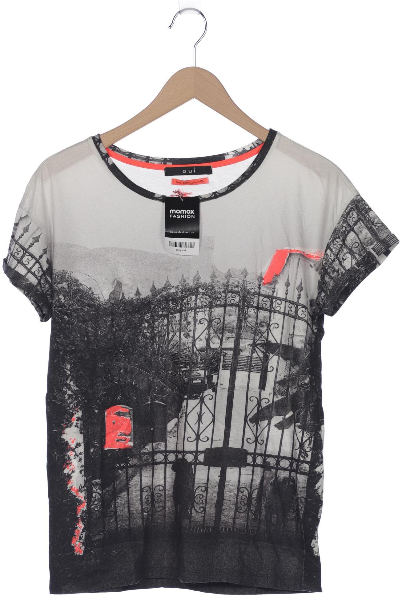 

Oui Damen T-Shirt, grau, Gr. 38