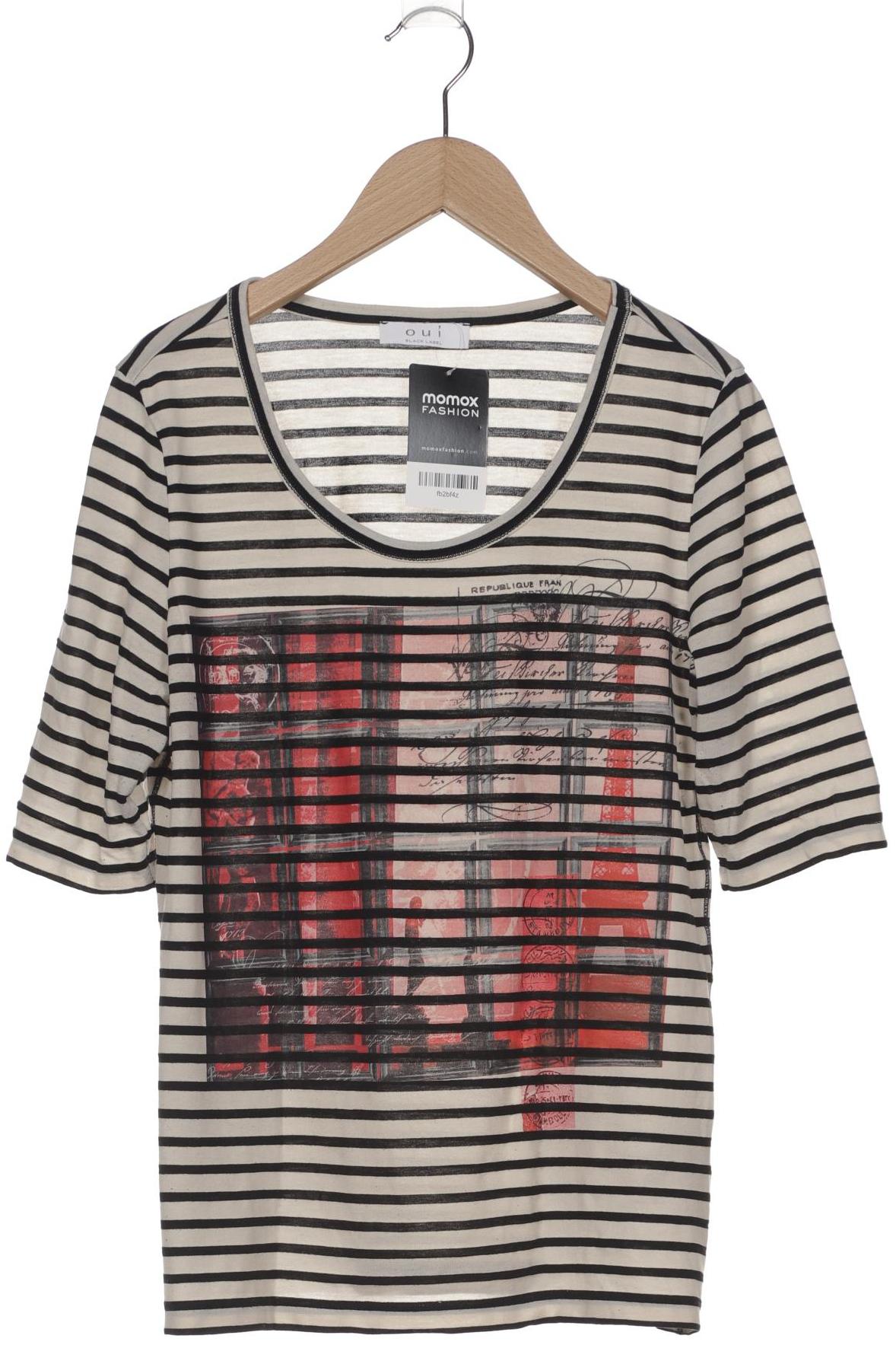 

Oui Damen T-Shirt, schwarz, Gr. 40