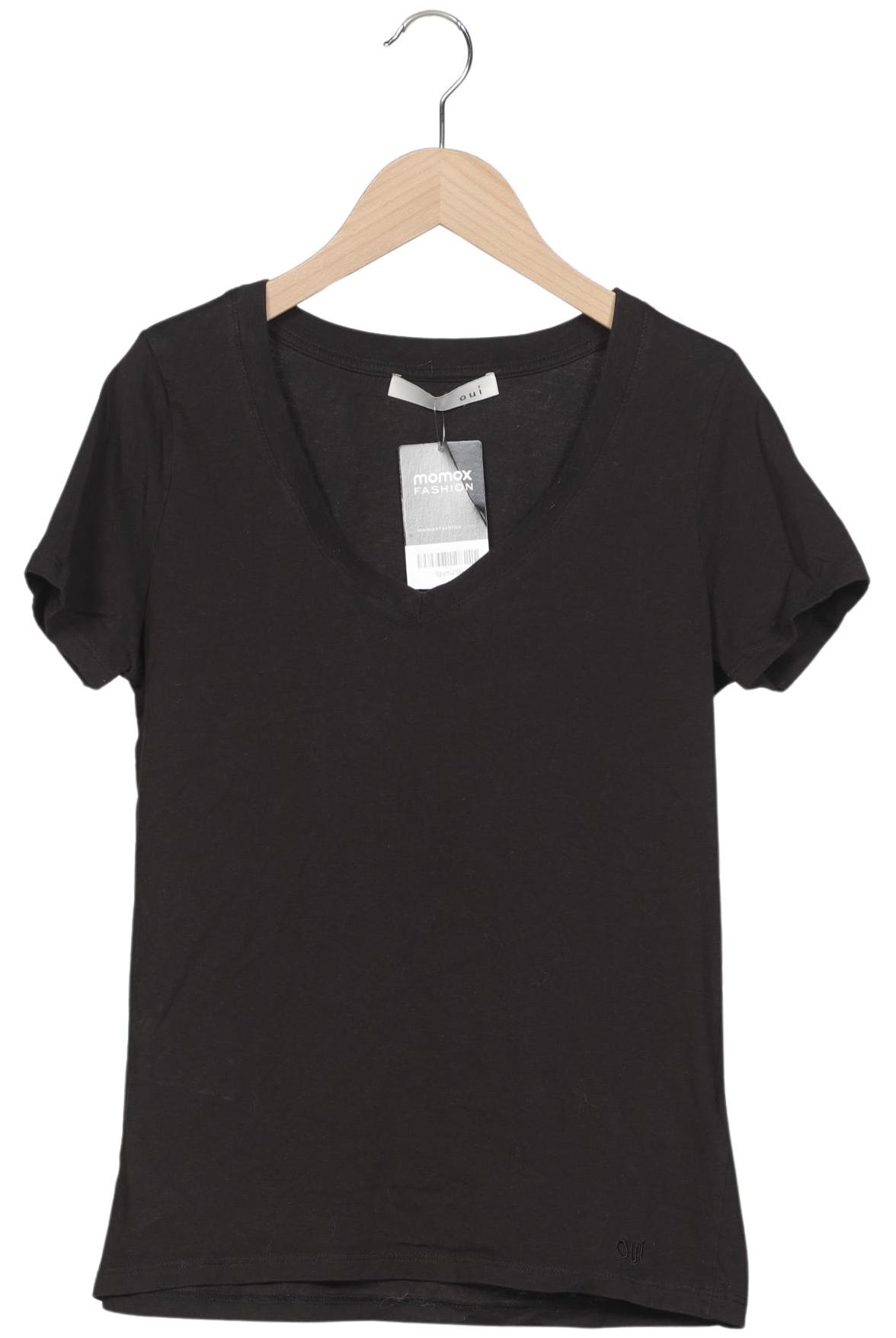 

Oui Damen T-Shirt, schwarz, Gr. 36