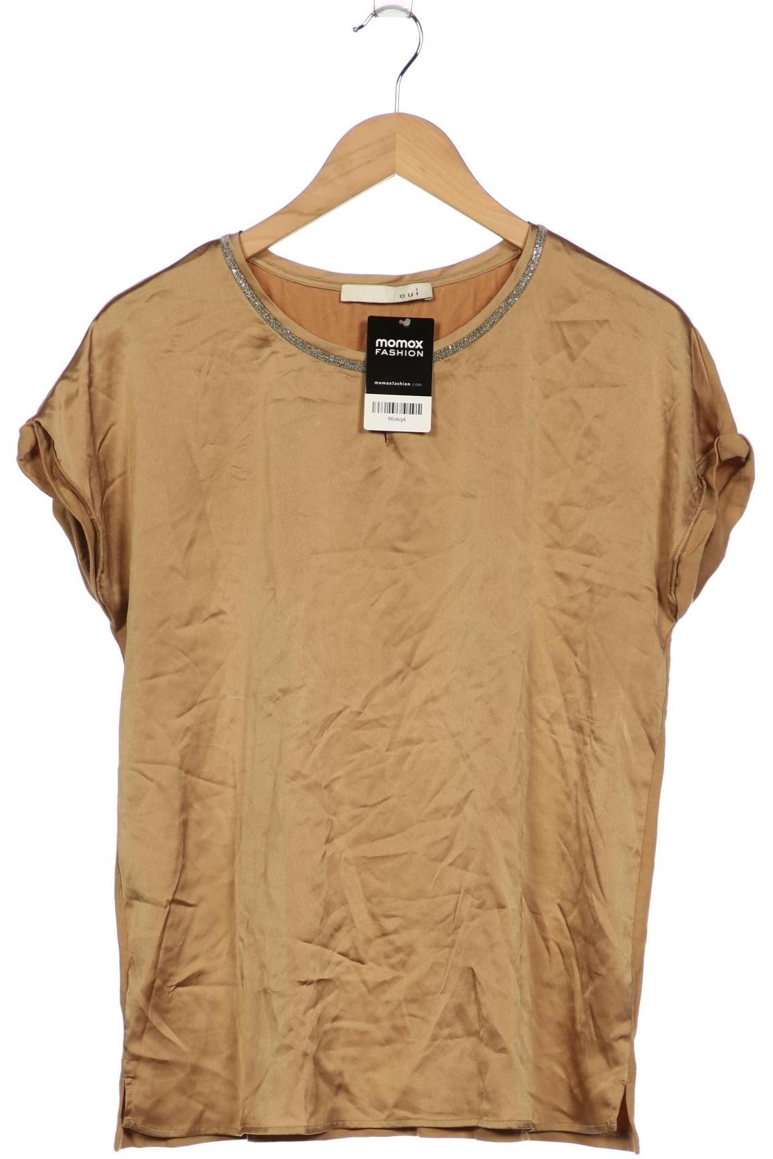 

Oui Damen T-Shirt, beige, Gr. 40