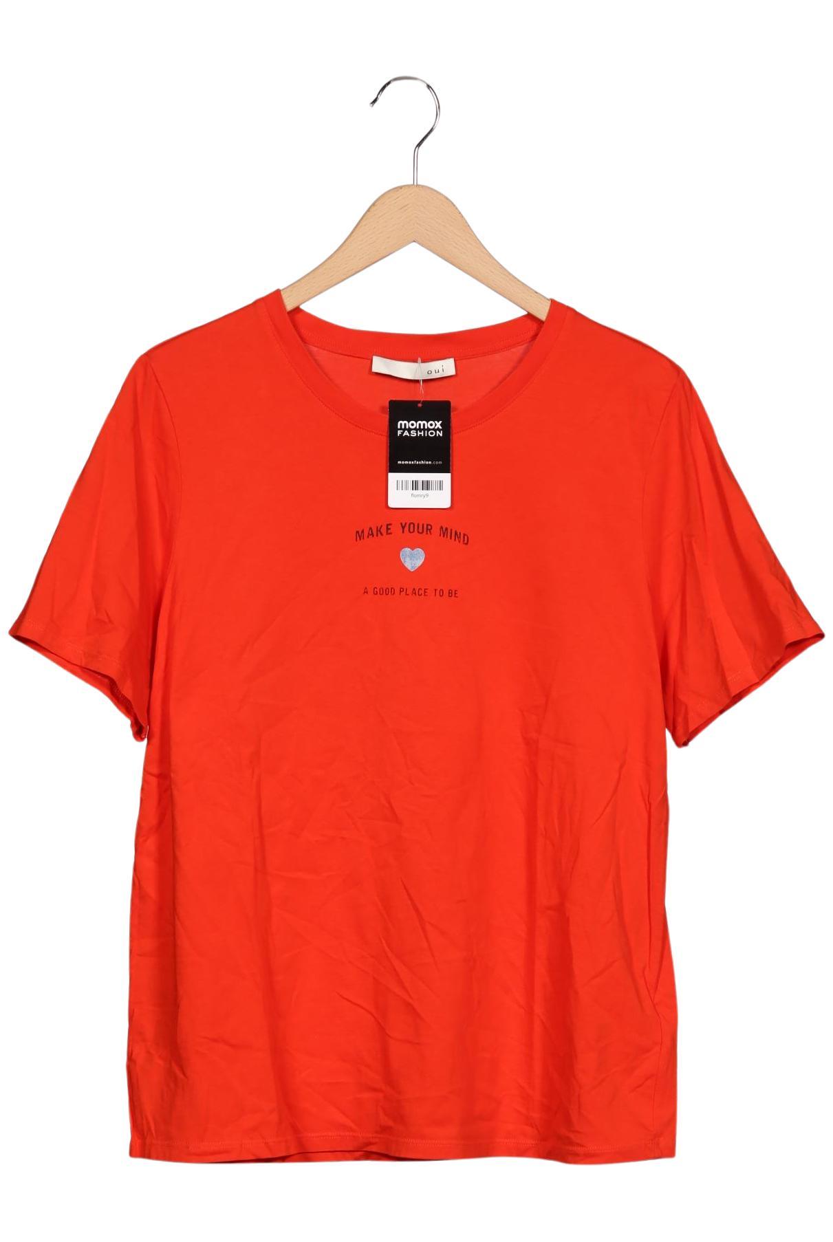 

Oui Damen T-Shirt, rot, Gr. 46