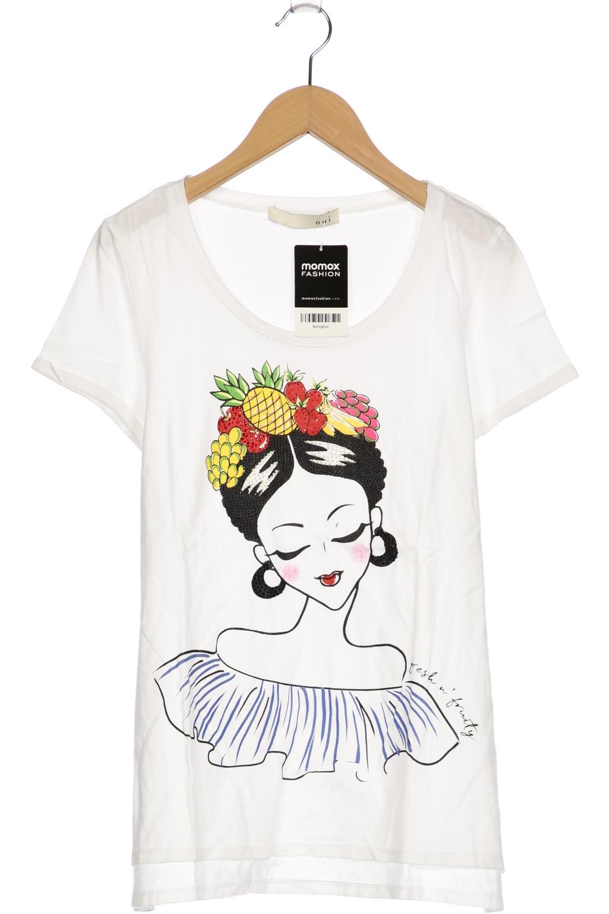 

Oui Damen T-Shirt, weiß, Gr. 38