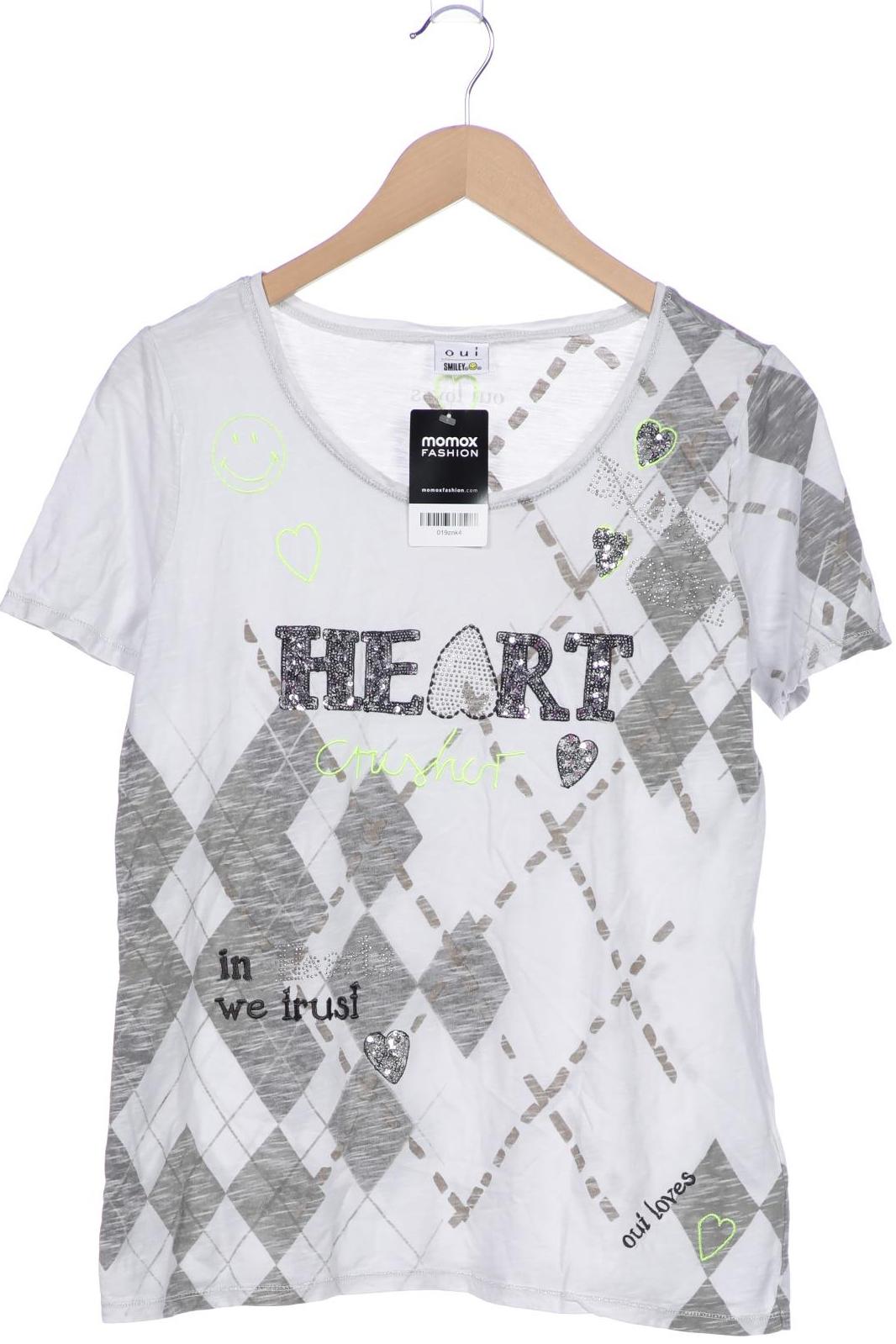 

Oui Damen T-Shirt, grau, Gr. 38