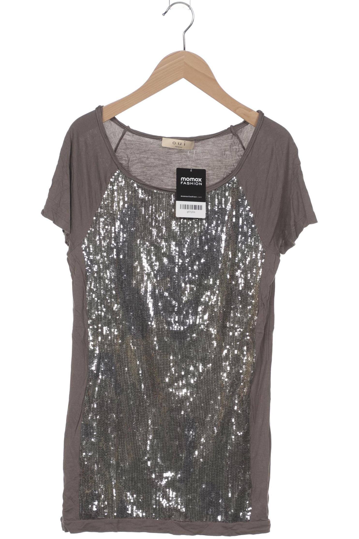 

Oui Damen T-Shirt, braun, Gr. 34