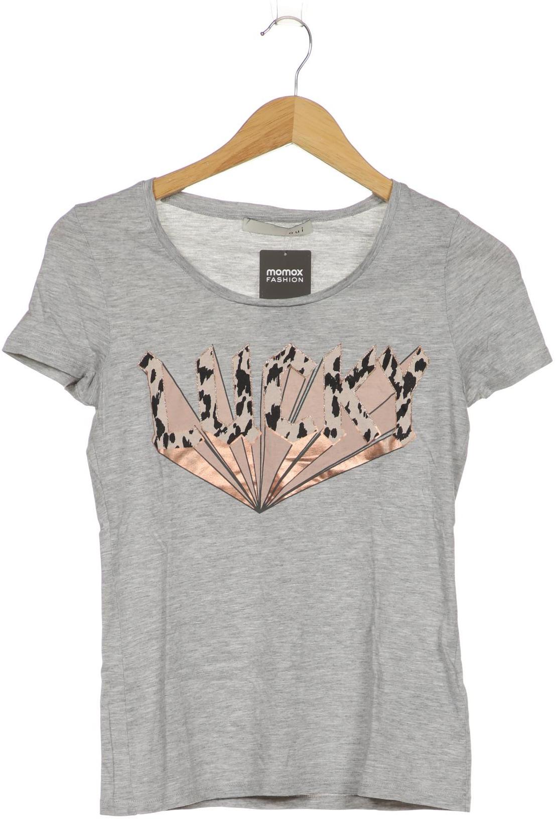 

Oui Damen T-Shirt, grau, Gr. 34